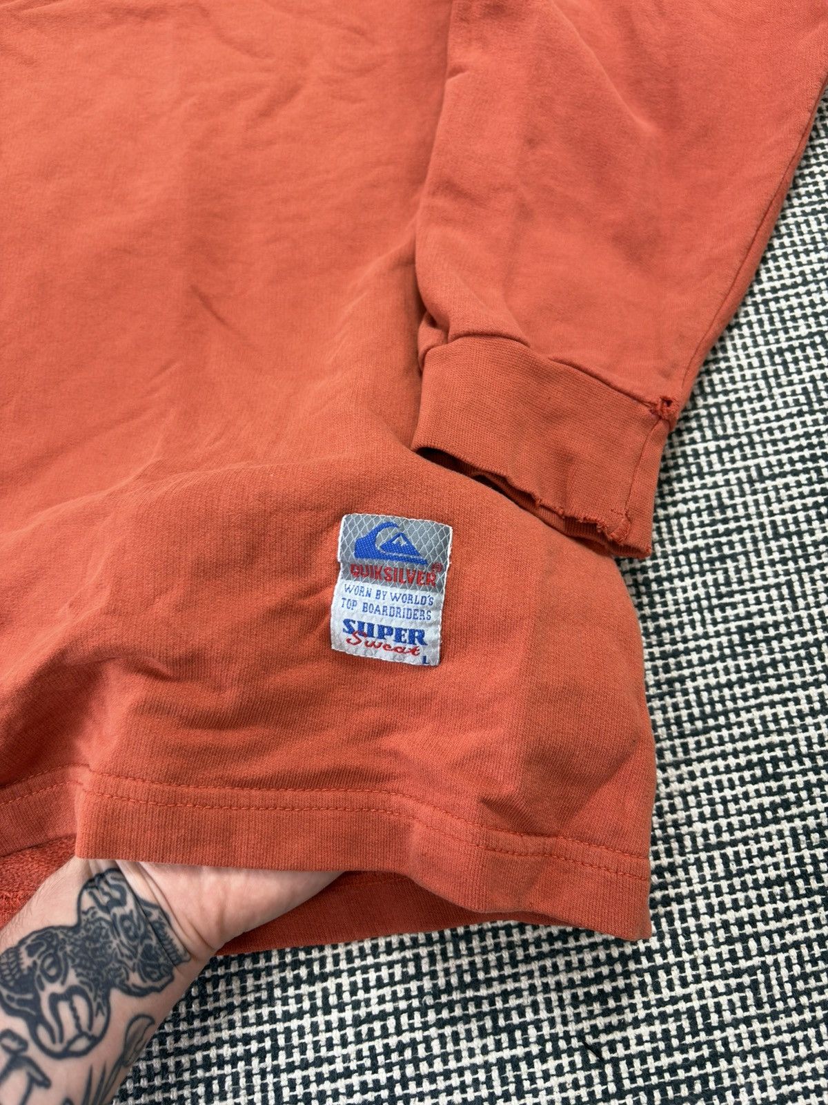 Quiksilver 90s Quiksilver USA baggy sweatshirt USA skate surf Size US XL / EU 56 / 4 - 3 Thumbnail