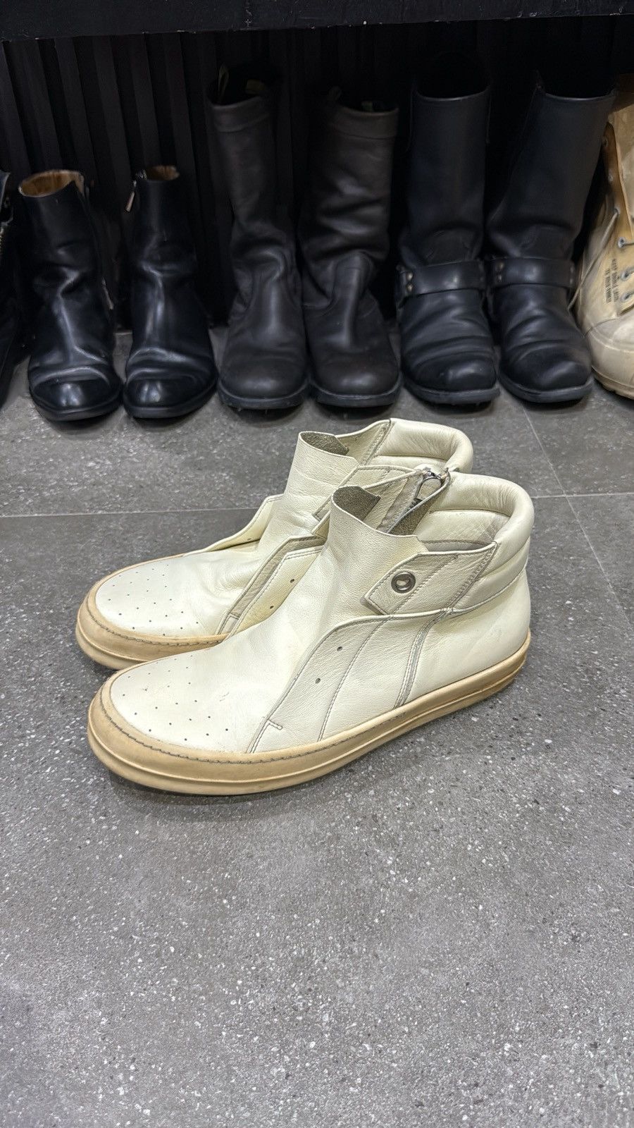 Rick Owens f/w 2017 rick owens glitter island dunk milk colorway Size US 11 / EU 44 - 2 Thumbnail