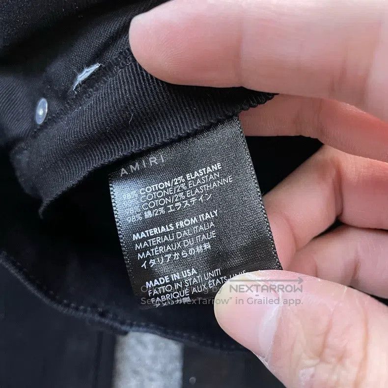 Other Amiri Size 34 Black and white striped jeans Size US 34 / EU 50 - 4 Thumbnail