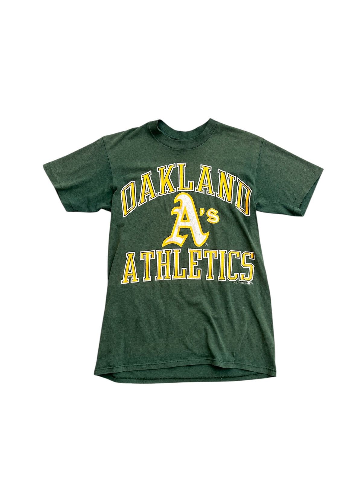 Vintage VINTAGE OAKLAND ATHLETICS MLB TEE 80s Size US S / EU 44-46 / 1 - 1 Thumbnail