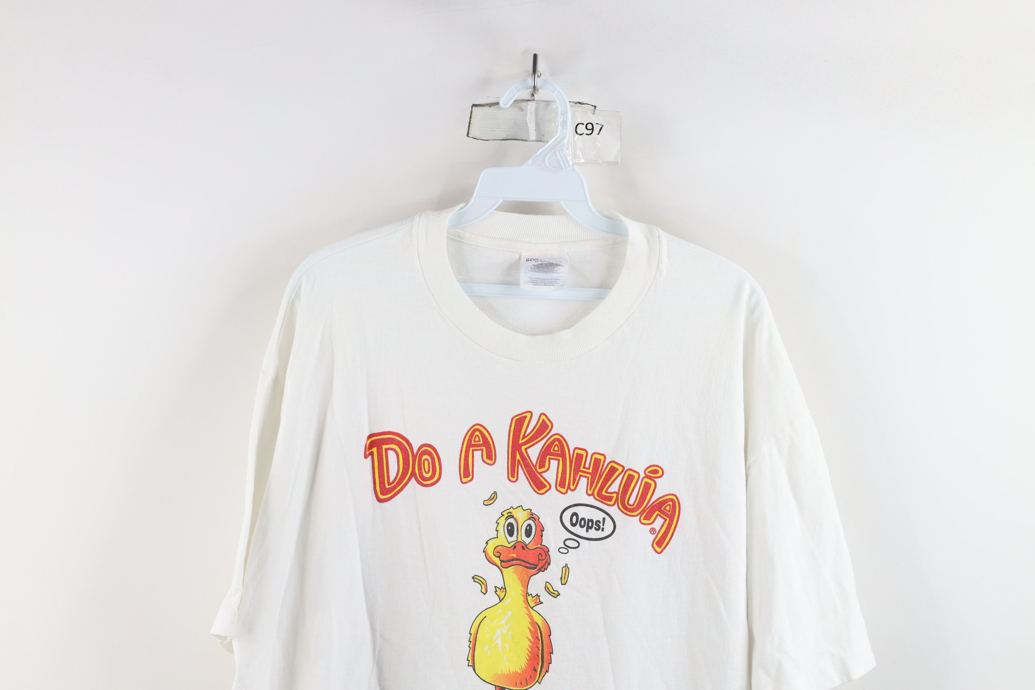 Vintage Vintage 90s Streetwear Kahlua Duck Fart Mixed Drink T-Shirt Size US XL / EU 56 / 4 - 2 Thumbnail