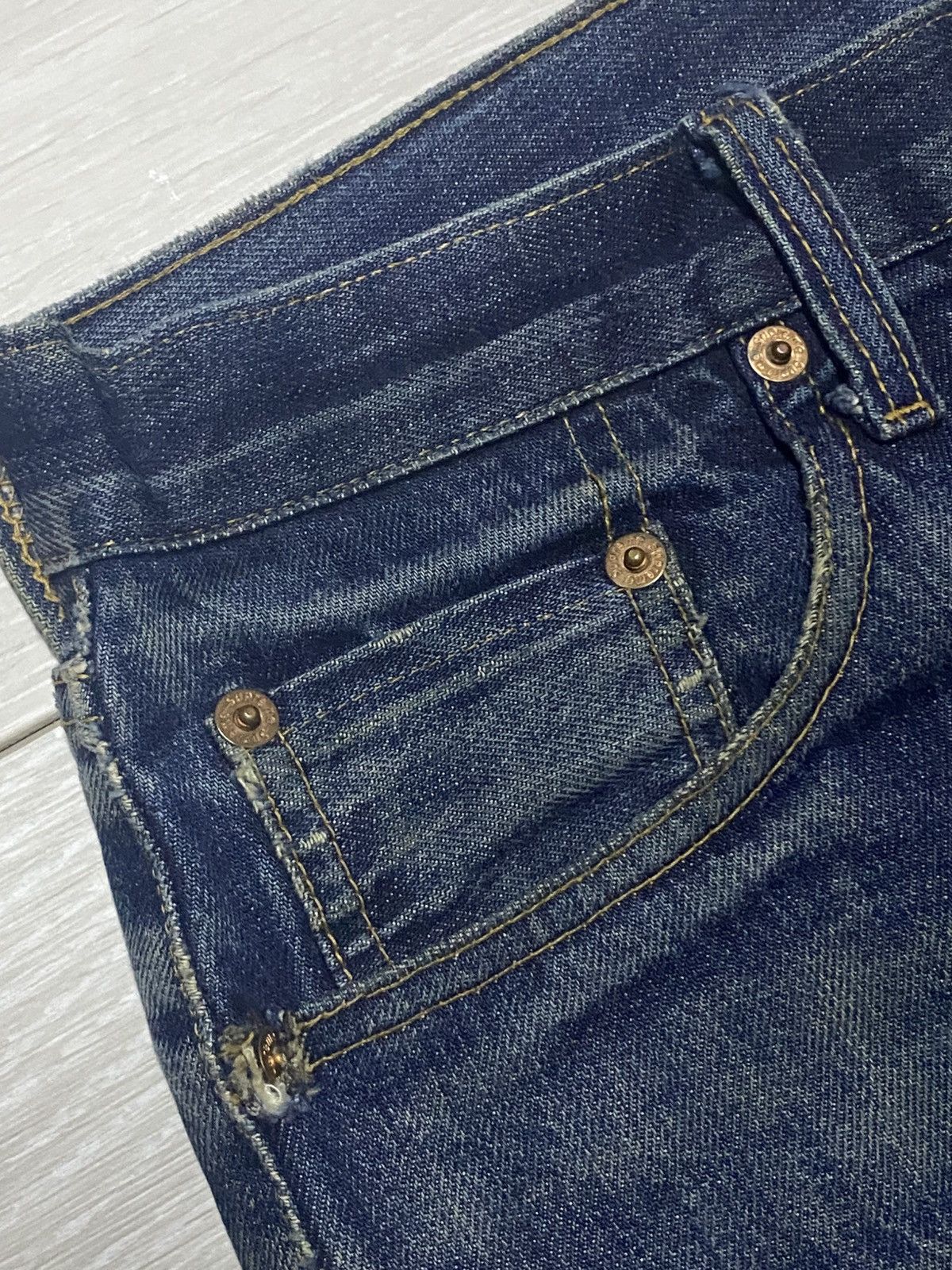 Supreme Vintage Supreme Denim Selvedge Baggy Heavy Repair Jeans Size US 33 - 13 Thumbnail