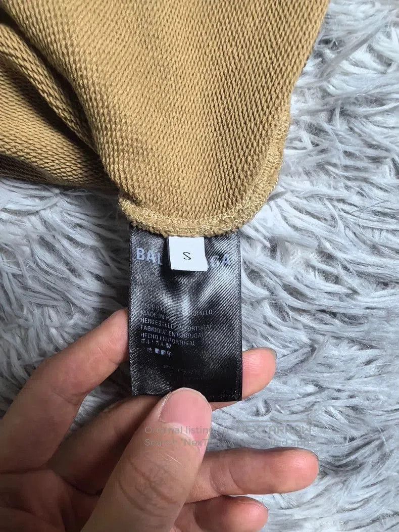 Balenciaga Balenciaga Wheat Ear Beige Hoodie S. Size US S / EU 44-46 / 1 - 7 Thumbnail