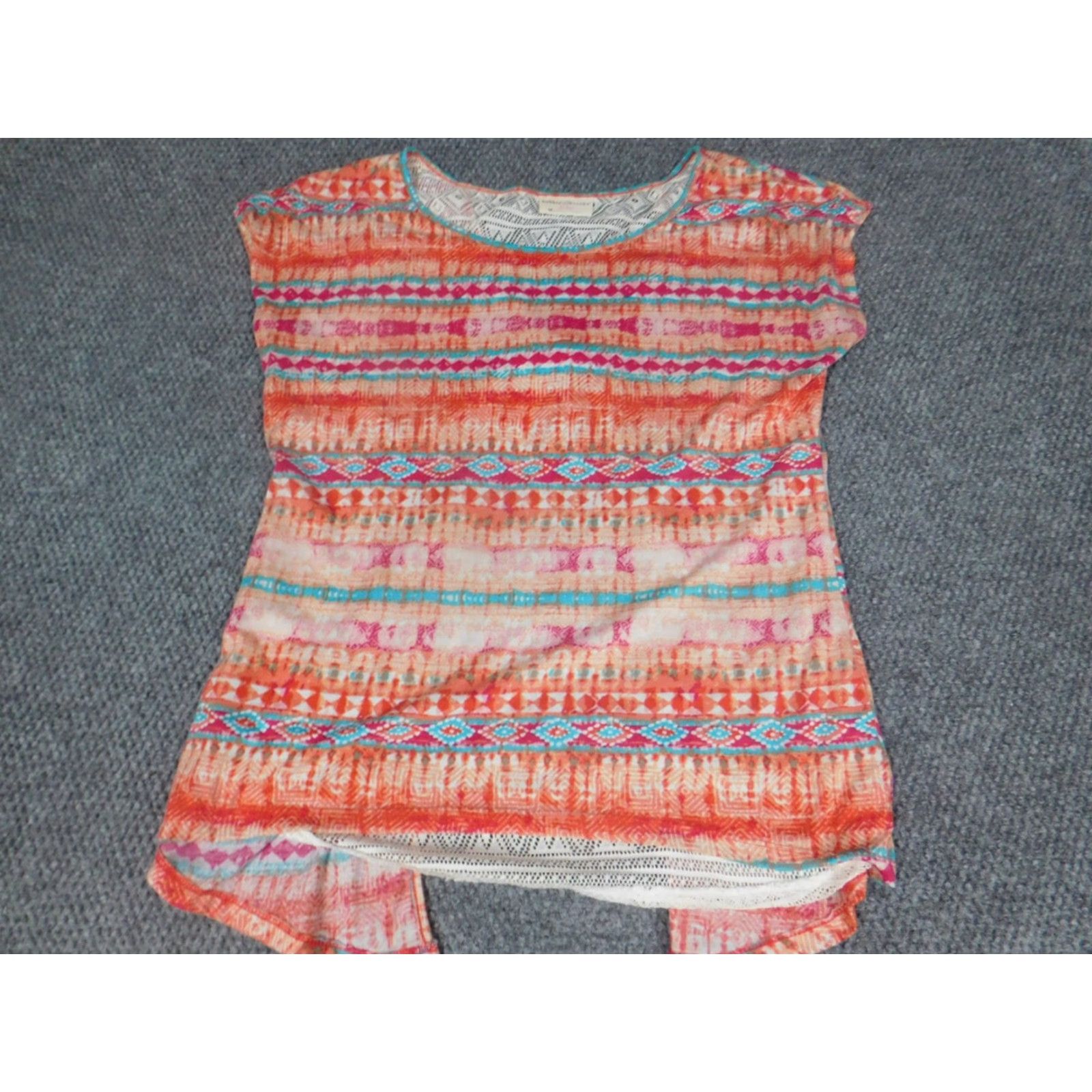 Vintage Bobbie Brooks Blouse Womens Medium Pink Crew Neck Pullover Stretch Cap Sleeve Casual Regular Basic Vintage No Size M / US 6-8 / IT 42-44 - 2 Thumbnail