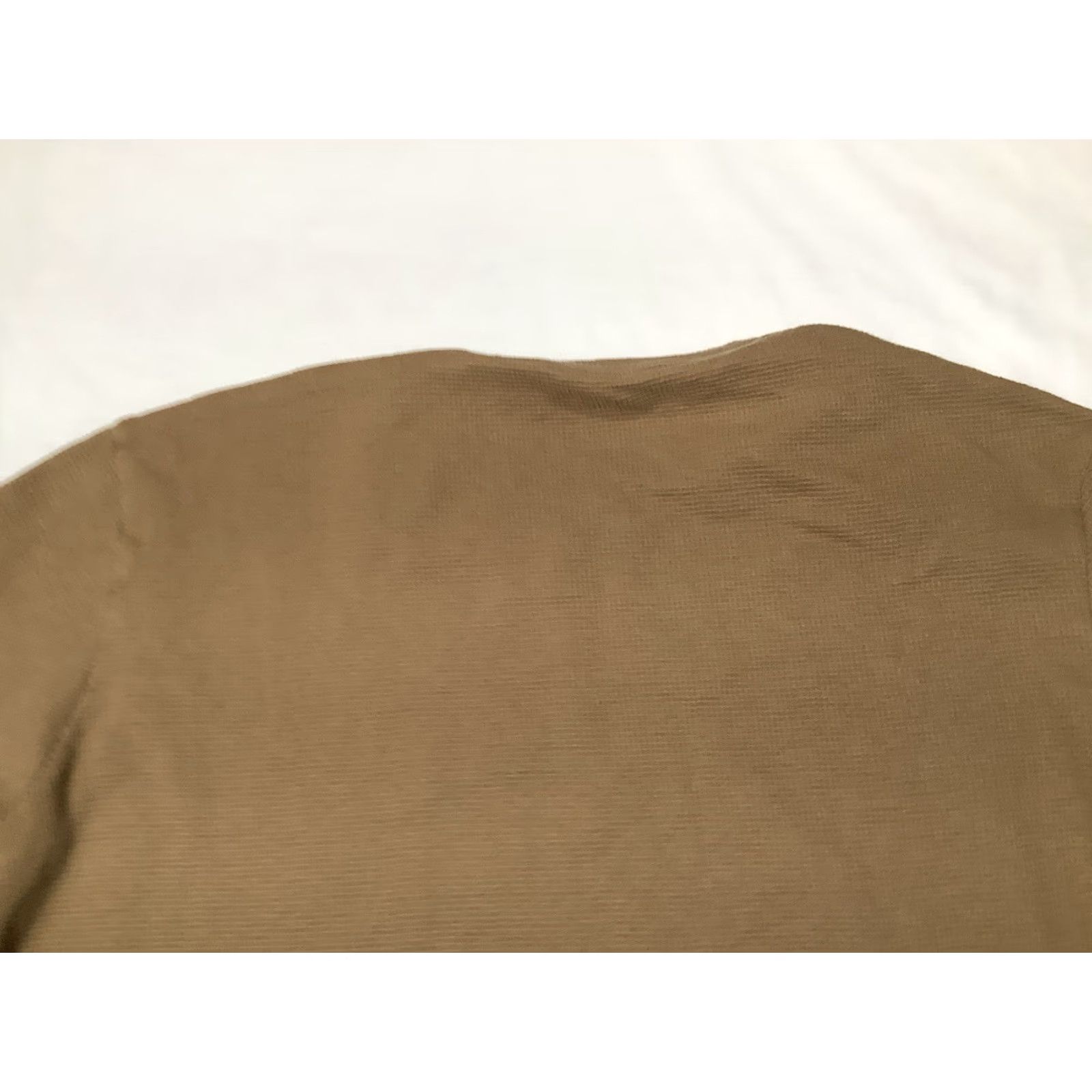 Lacoste Lacoste Thermal Shirt XXL Brown Waffle Knit Long Sleeve Crew Neck Top Mens Size US XXL / EU 58 / 5 - 7 Thumbnail