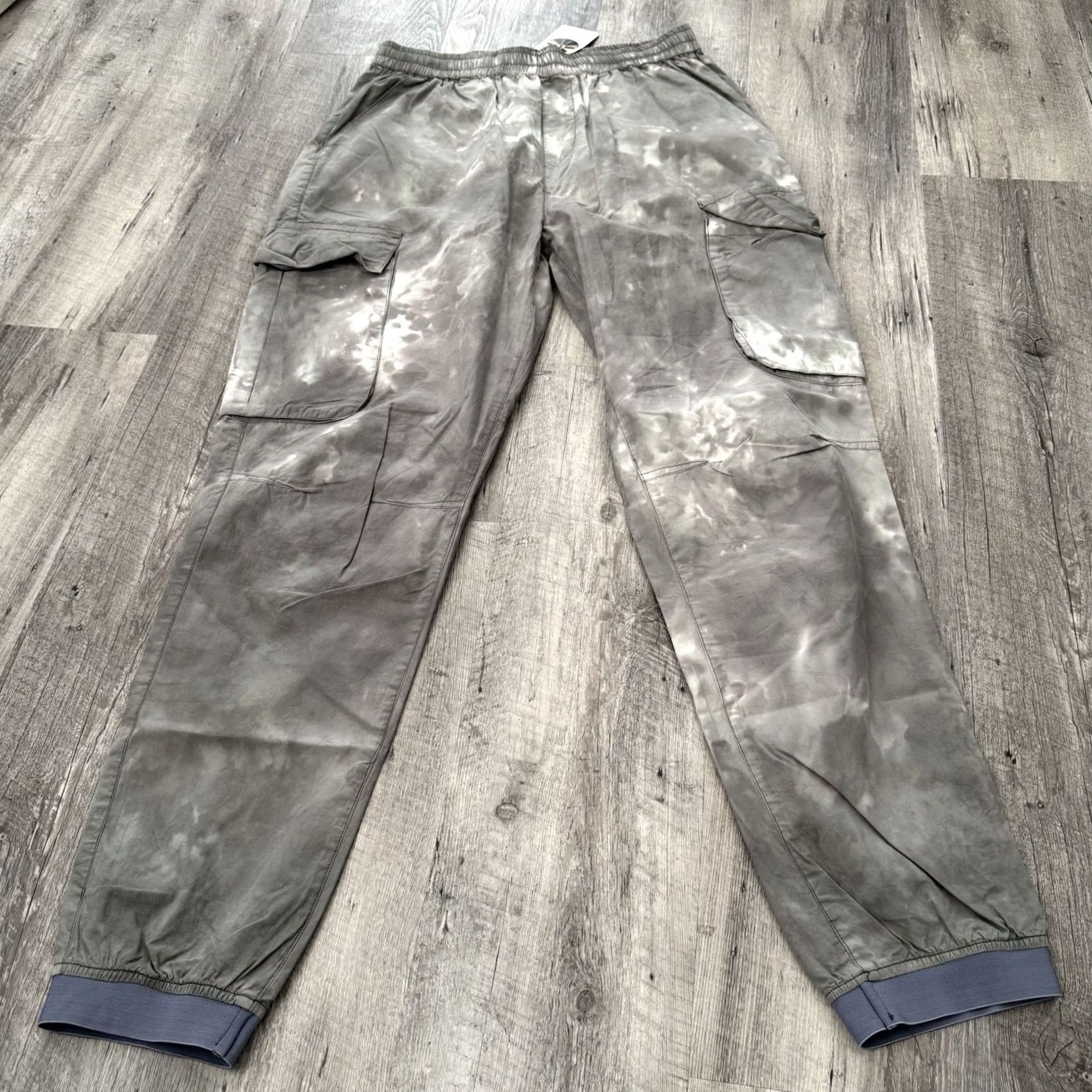Kuwalla Tee Kuwalla Tee Tie Dye Cargo Pants Mens Large Camo Green Cotton Elastic Waist NEW Size US 33 - 7 Thumbnail