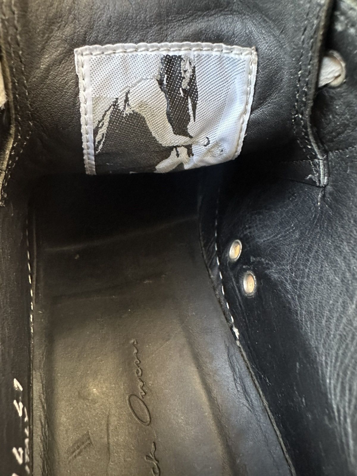 Rick Owens Rick Owens SS16 Leather Mainline Ramones Calf Leather Size US 8.5 / EU 41-42 - 17 Thumbnail