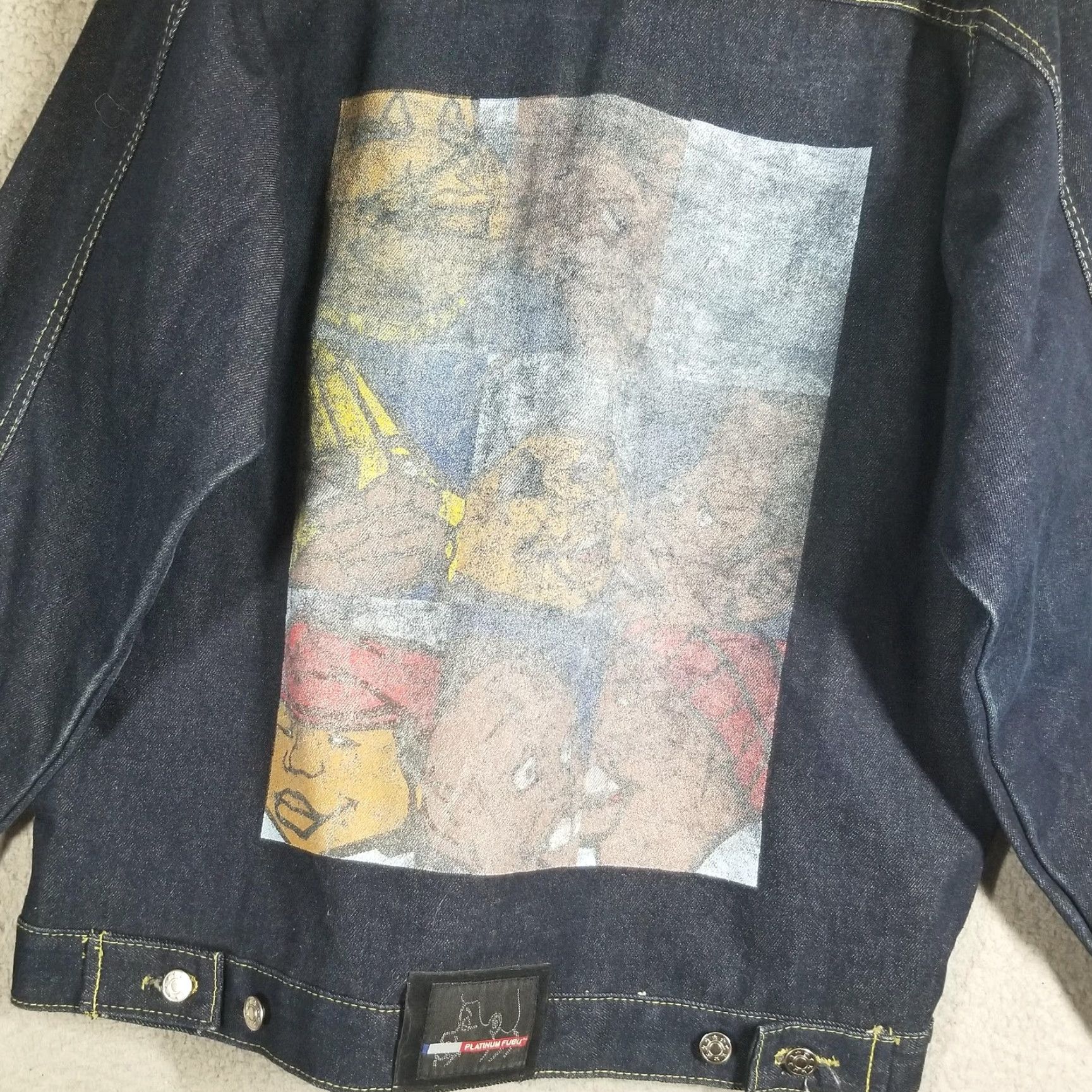 Fubu VINTAGE Platinum FUBU Jacket Mens L Blue Denim Fat Albert Hip Hop USA Y2K Size US L / EU 52-54 / 3 - 3 Thumbnail