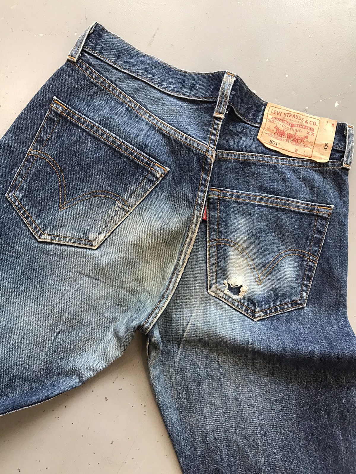 Vintage Levi’s Strauss & co red tab 501 denim