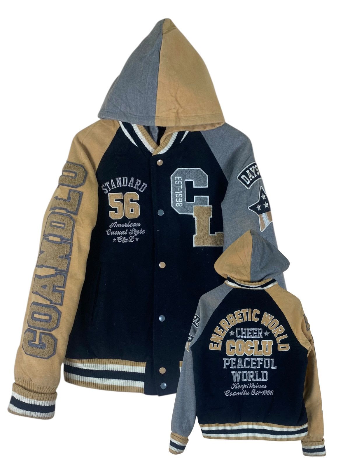 Japanese Brand Japanese Streetwear Co&Lu Hoodie Varsity Jacket Size US M / EU 48-50 / 2 - 1 Thumbnail