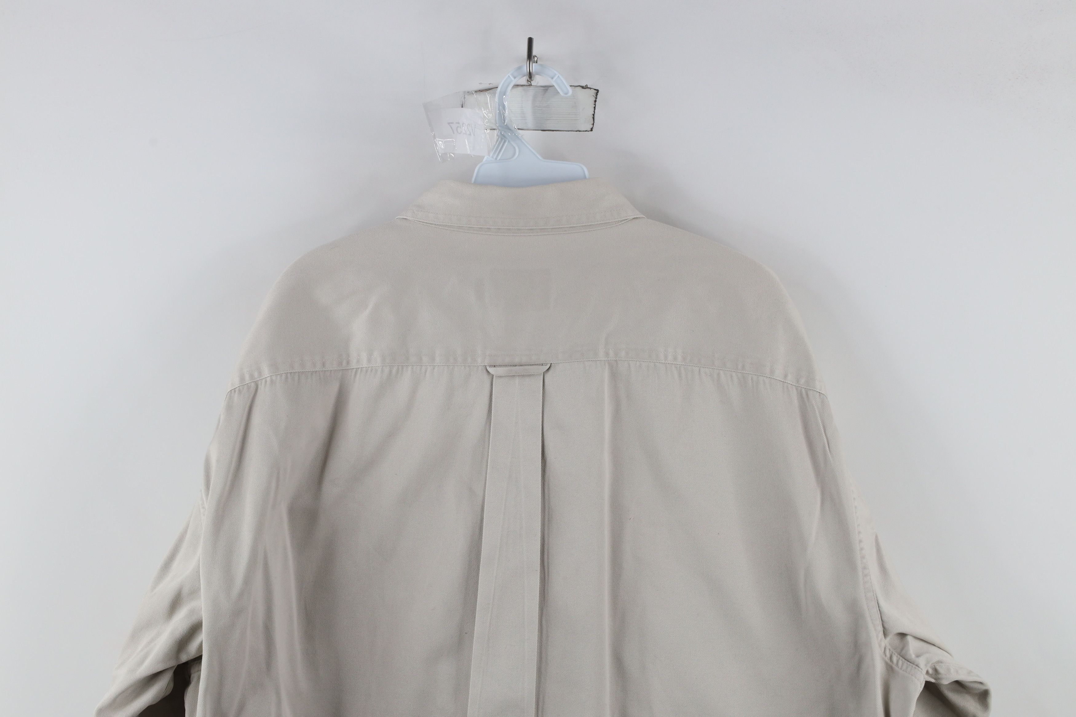 Cabelas × Vintage Vintage 90s Cabelas Cotton Twill Safari Button Shirt Beige Size US XL / EU 56 / 4 - 11 Thumbnail