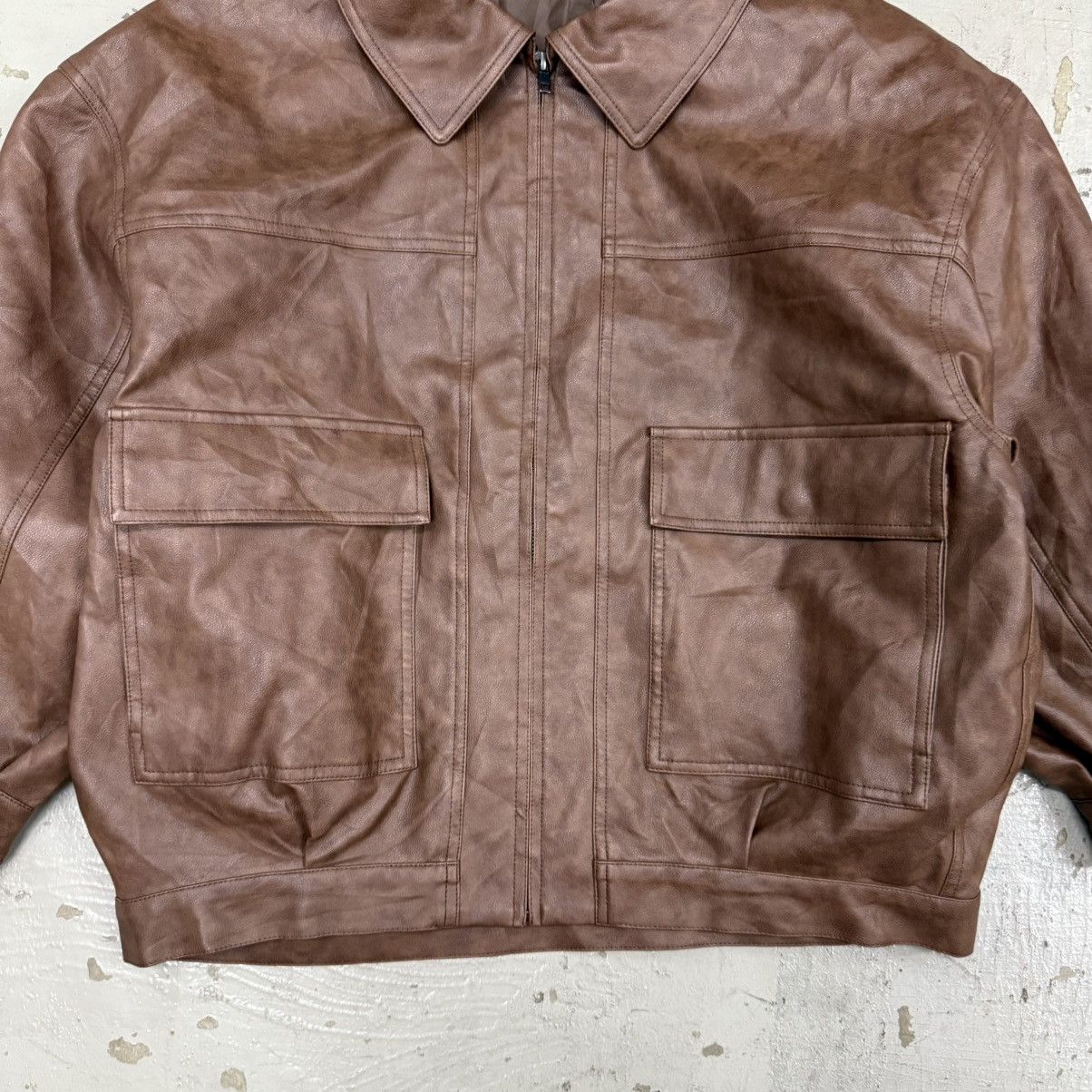 Leather No Id Leather 1980s London Fog Blouson Jacket Type Size US M / EU 48-50 / 2 - 2 Thumbnail