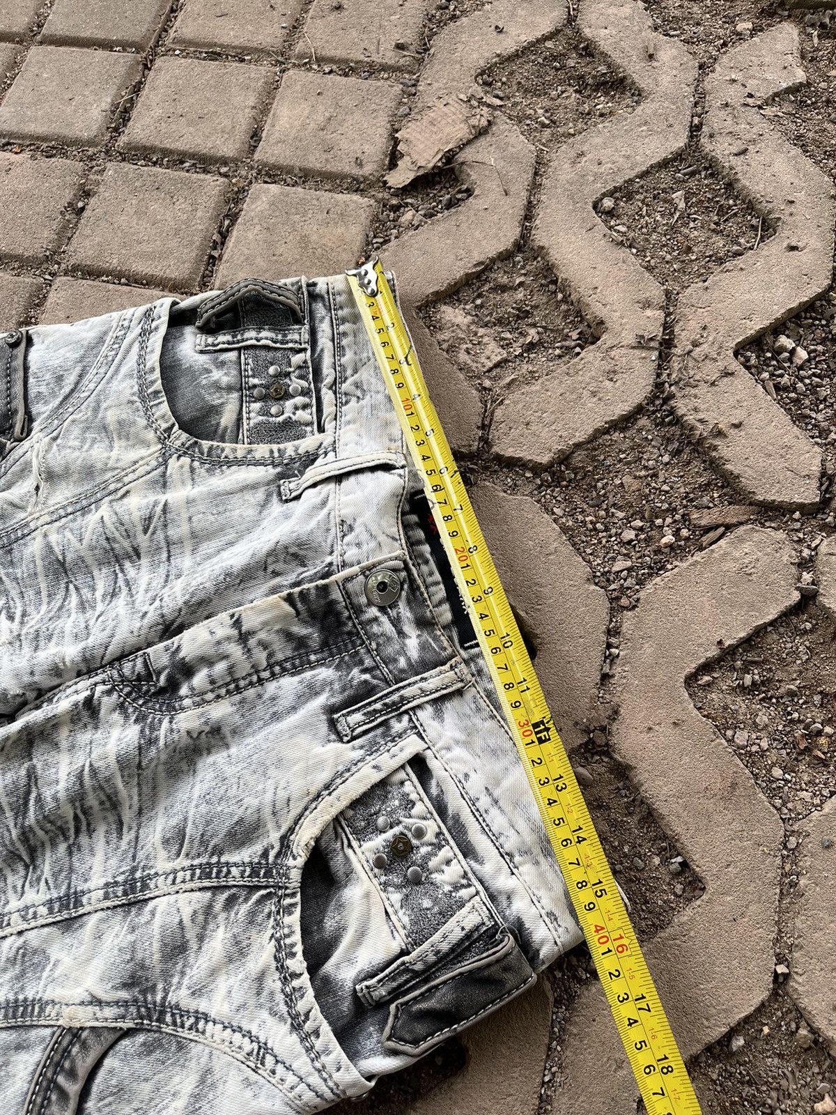 If Six Was Nine × Japanese Brand × Vintage Vintage Washed Studded Hysteric Inspired Denim Size US 31 - 9 Thumbnail