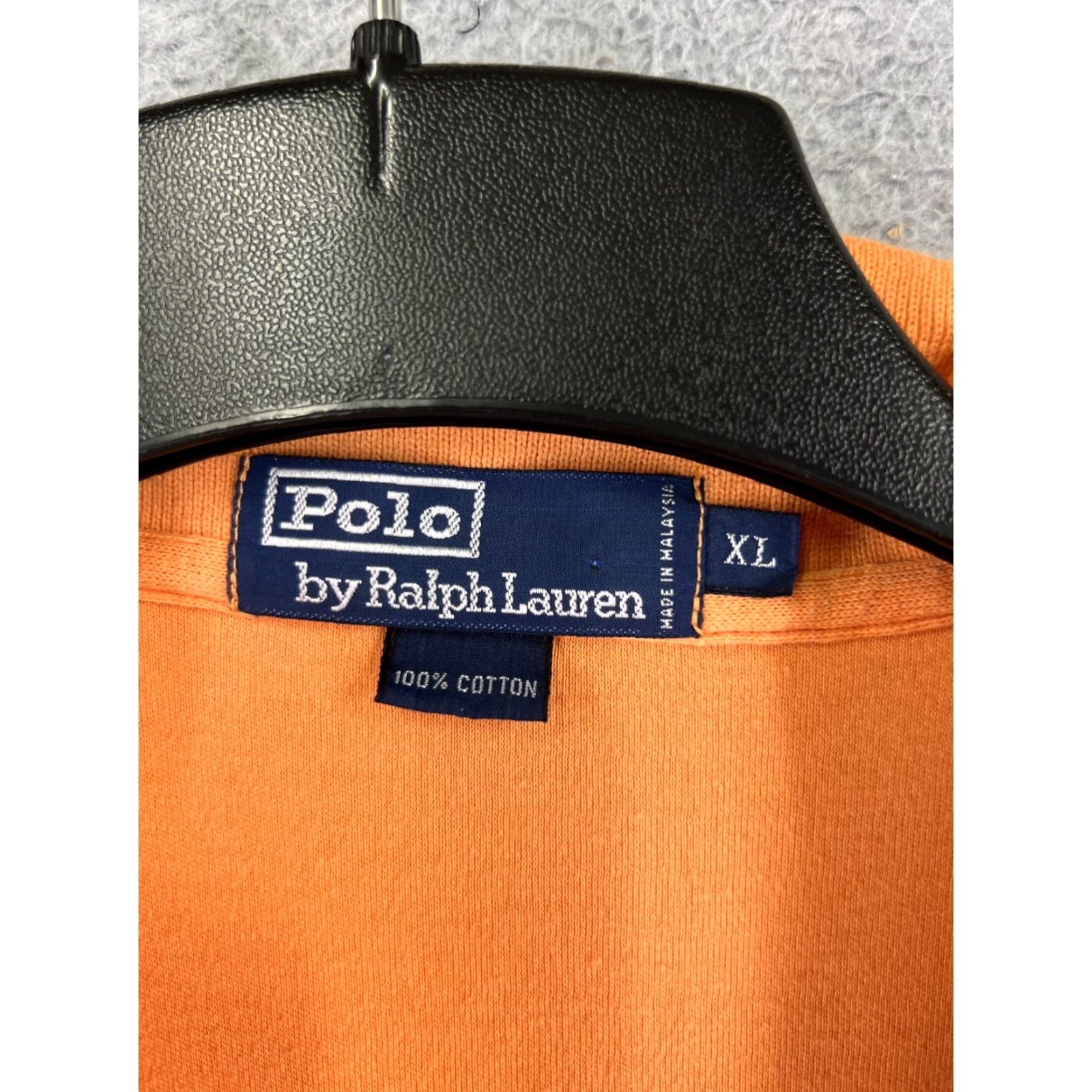 Ralph Lauren VINTAGE Ralph Lauren Polo Shirt Men XL Orange Cotton Jersey Golf Size US XL / EU 56 / 4 - 7 Thumbnail