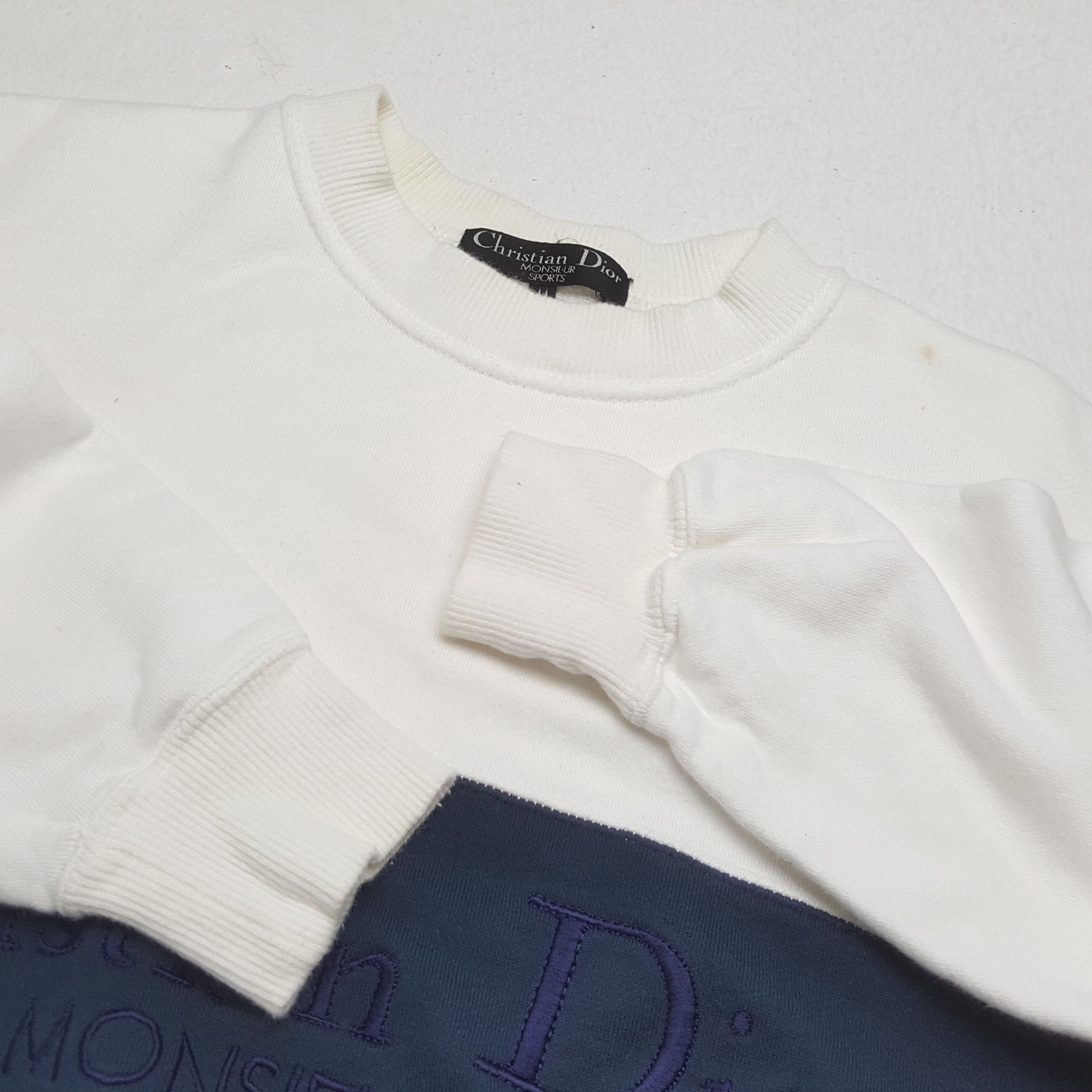 Christian Dior Monsieur × Designer × Vintage CHRISTIAN DIOR Monsieur Sports Center Spellout Sweatshirt Size US M / EU 48-50 / 2 - 9 Thumbnail