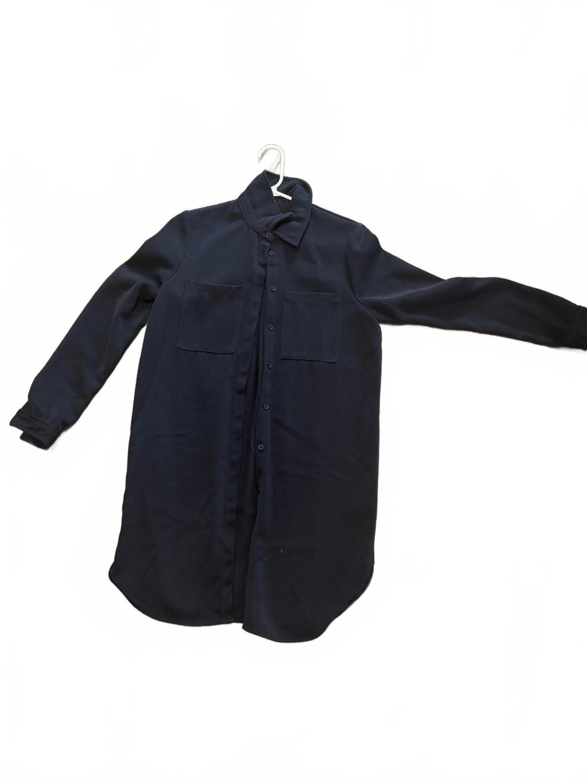 Other FRNCH Paris Black Long Sleeve Button-Up Shirt Dress Sz XS Size XS / US 0-2 / IT 36-38 - 1 Thumbnail