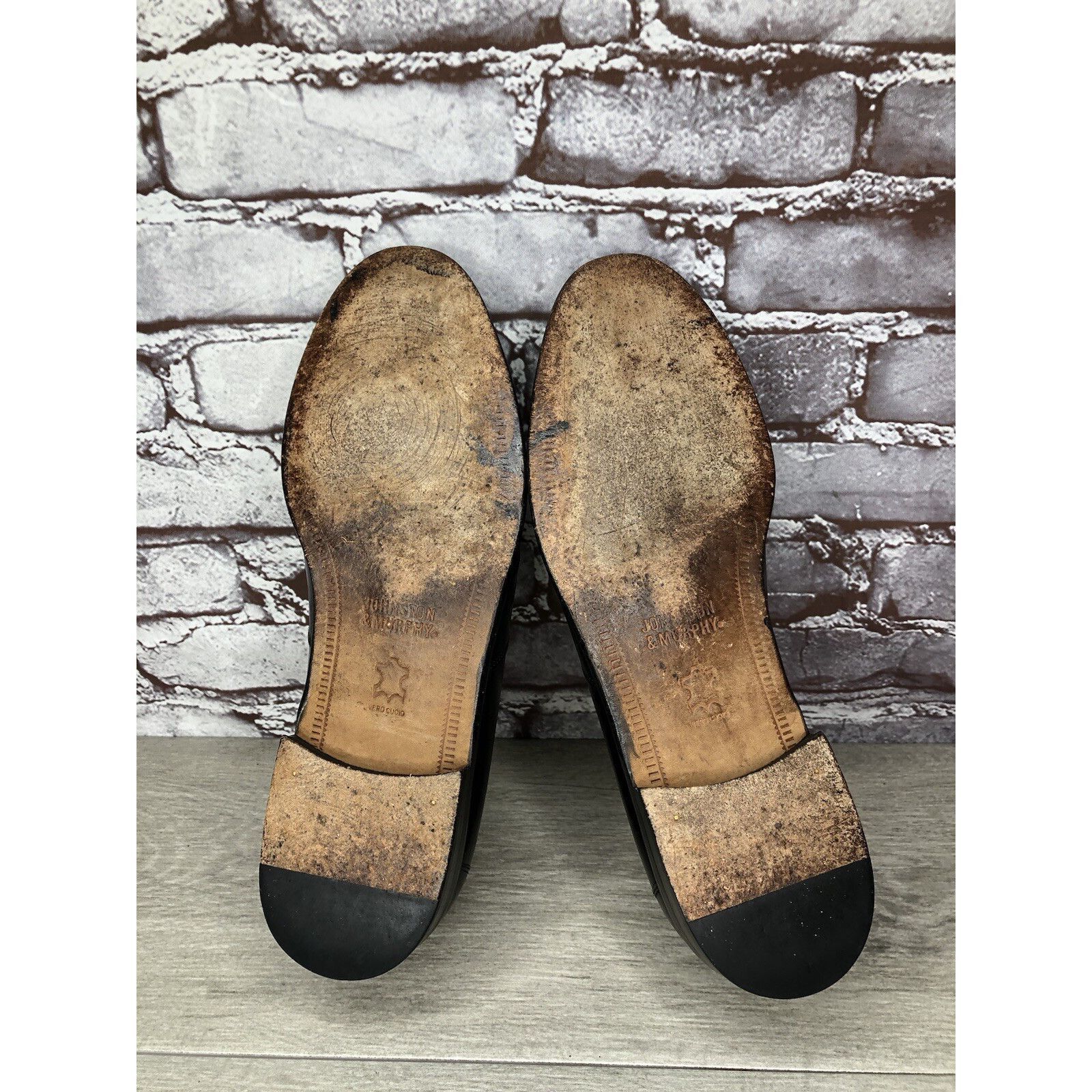 Johnston & Murphy Johnston & Murphy Black Leather Tassel Loafers Dress Shoes M Size US 11 / EU 44 - 10 Thumbnail