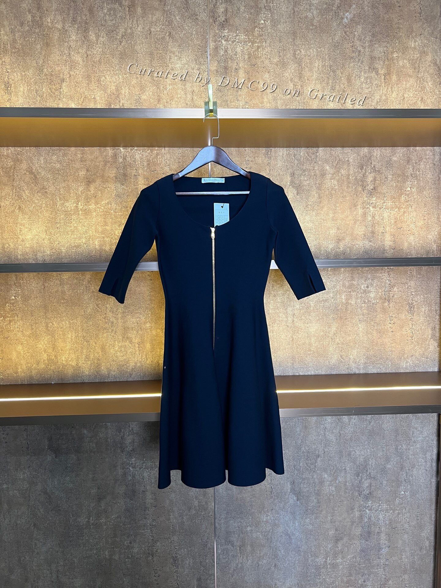Dior Dior Solid Color Zip Dress Size XS / US 0-2 / IT 36-38 - 1 Thumbnail