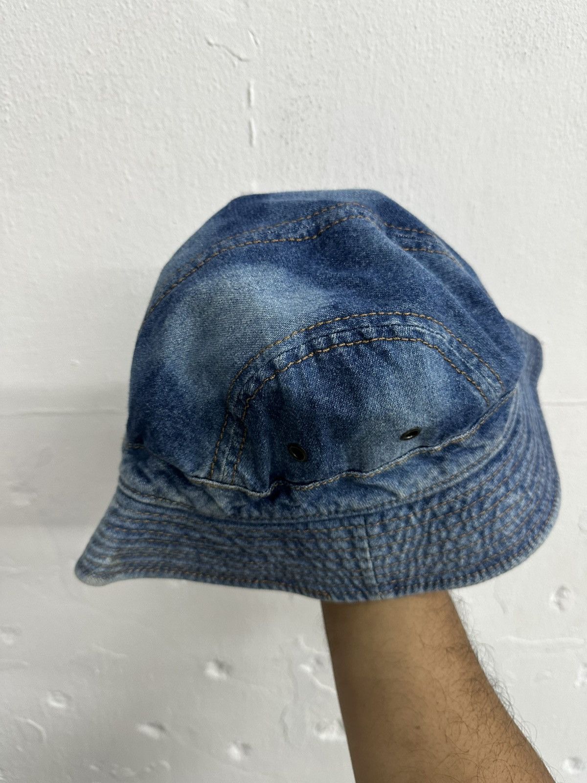 Vintage VTG MISTRAL France Denim Bucket Hat Size ONE SIZE - 5 Thumbnail