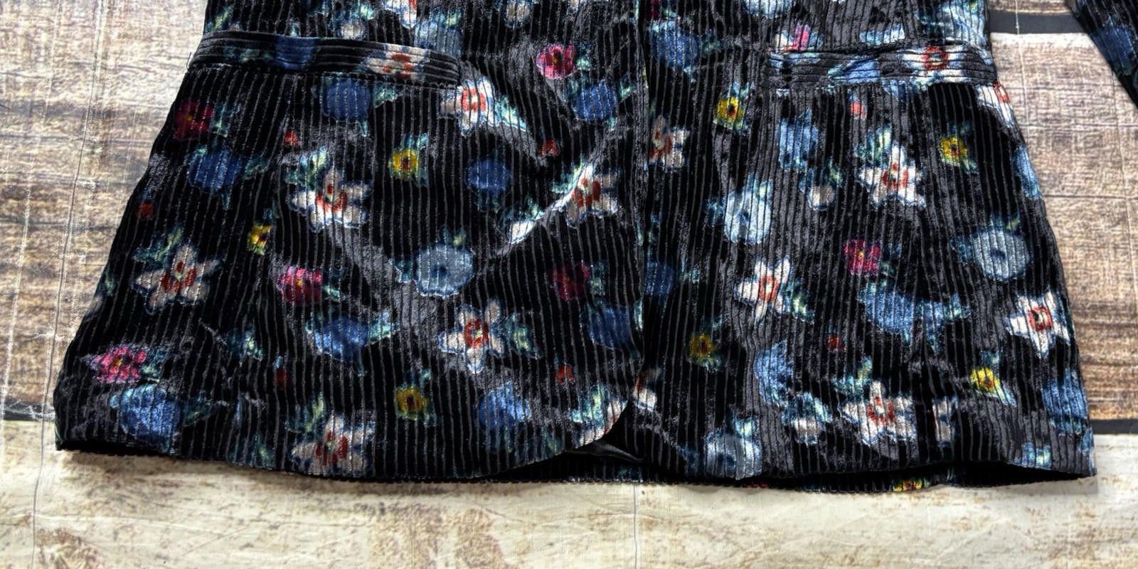 Anthropologie Anthropologie Ett:Twa Blazer Jacket Women's 6 Floral Velvet Size M / US 6-8 / IT 42-44 - 5 Thumbnail