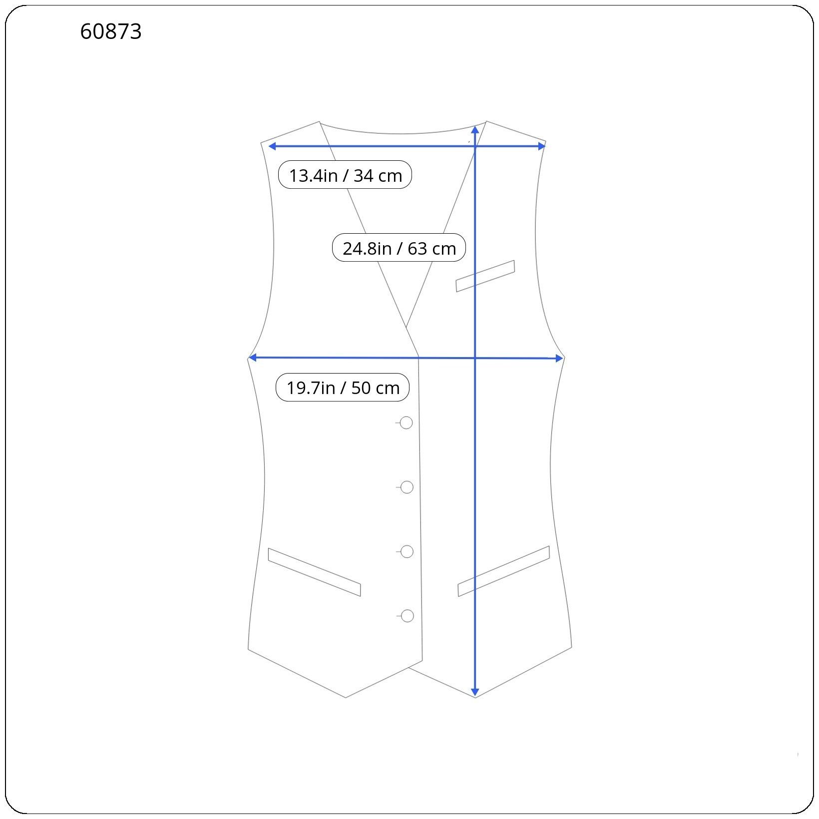 Suitsupply LAZIO UK38 Blue Wool Single-Breasted U-neck Waistcoat 60873 Size 38R - 4 Thumbnail