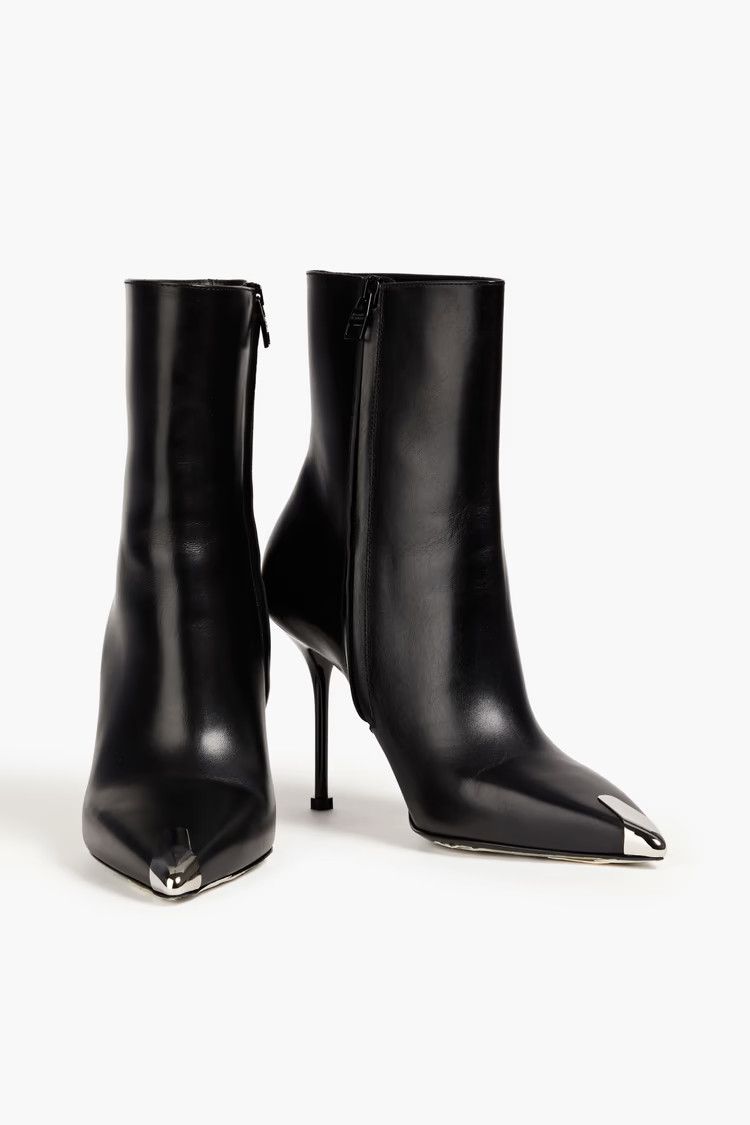Alexander McQueen o1y0225 Ankle Boots in Black Size US 9 / IT 39 - 2 Thumbnail