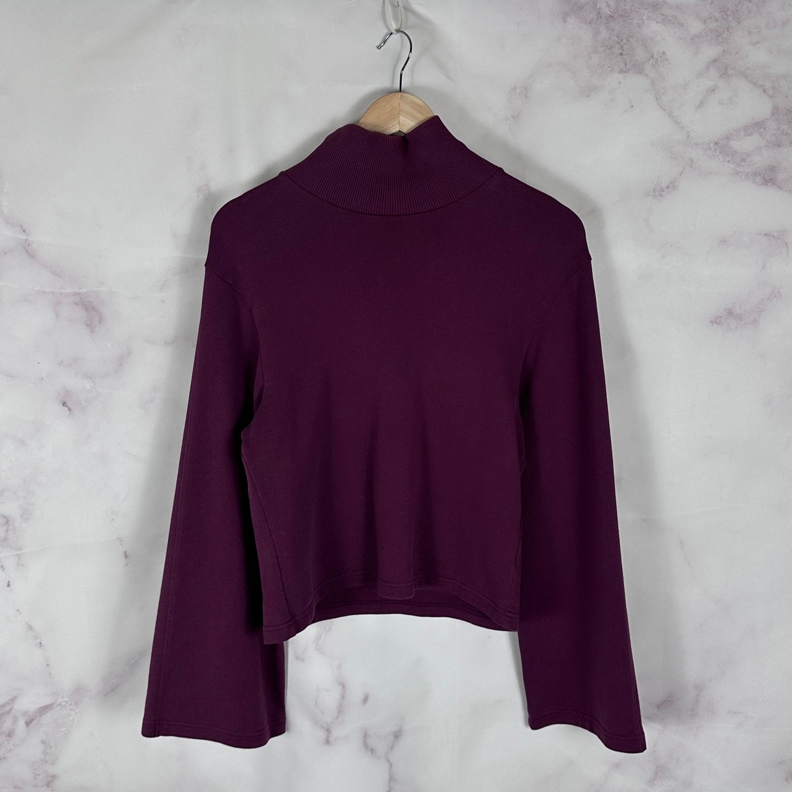Burgundy Flap Layer Sweatshirt