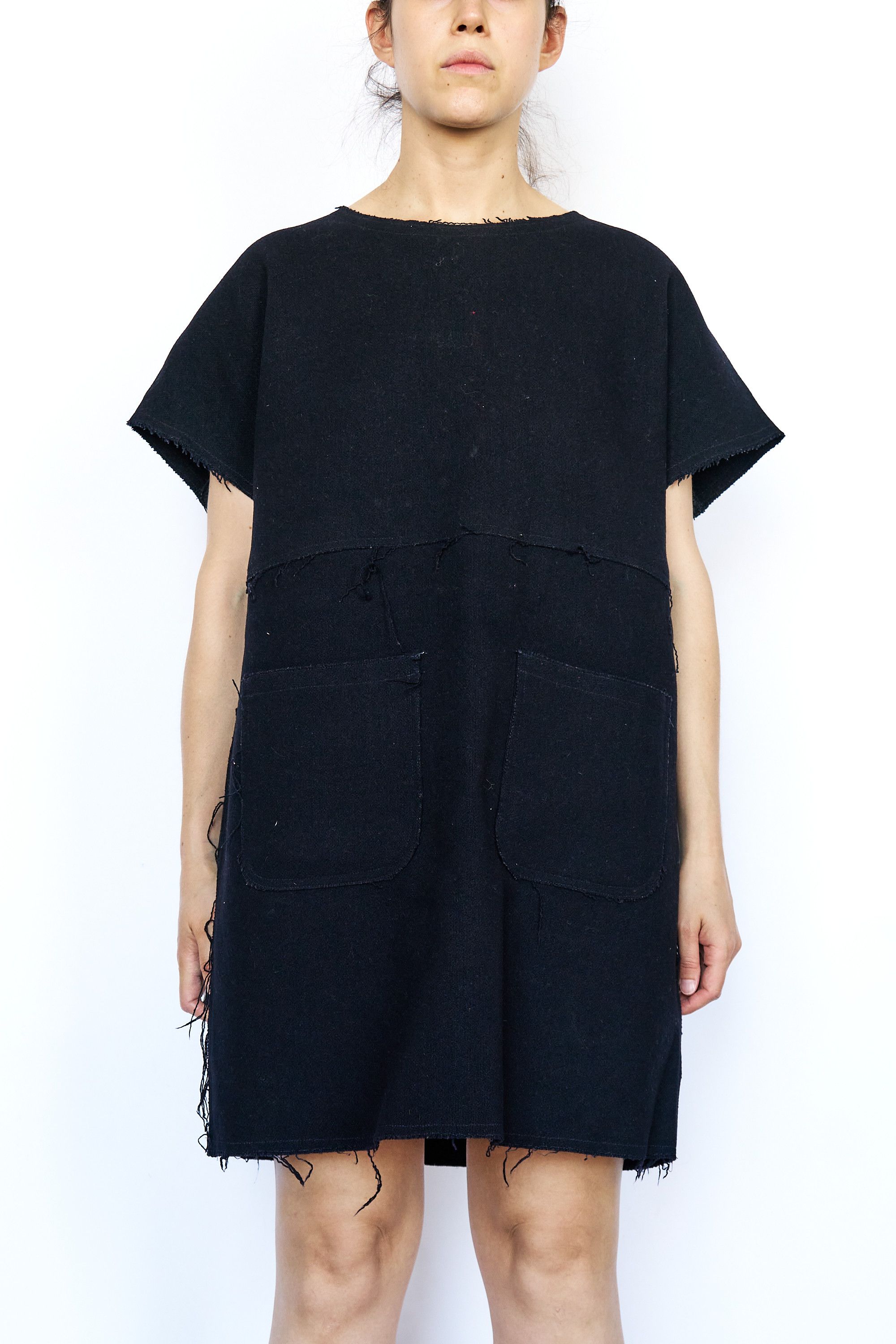 Blue Blue Japan Boxy Wool Dress