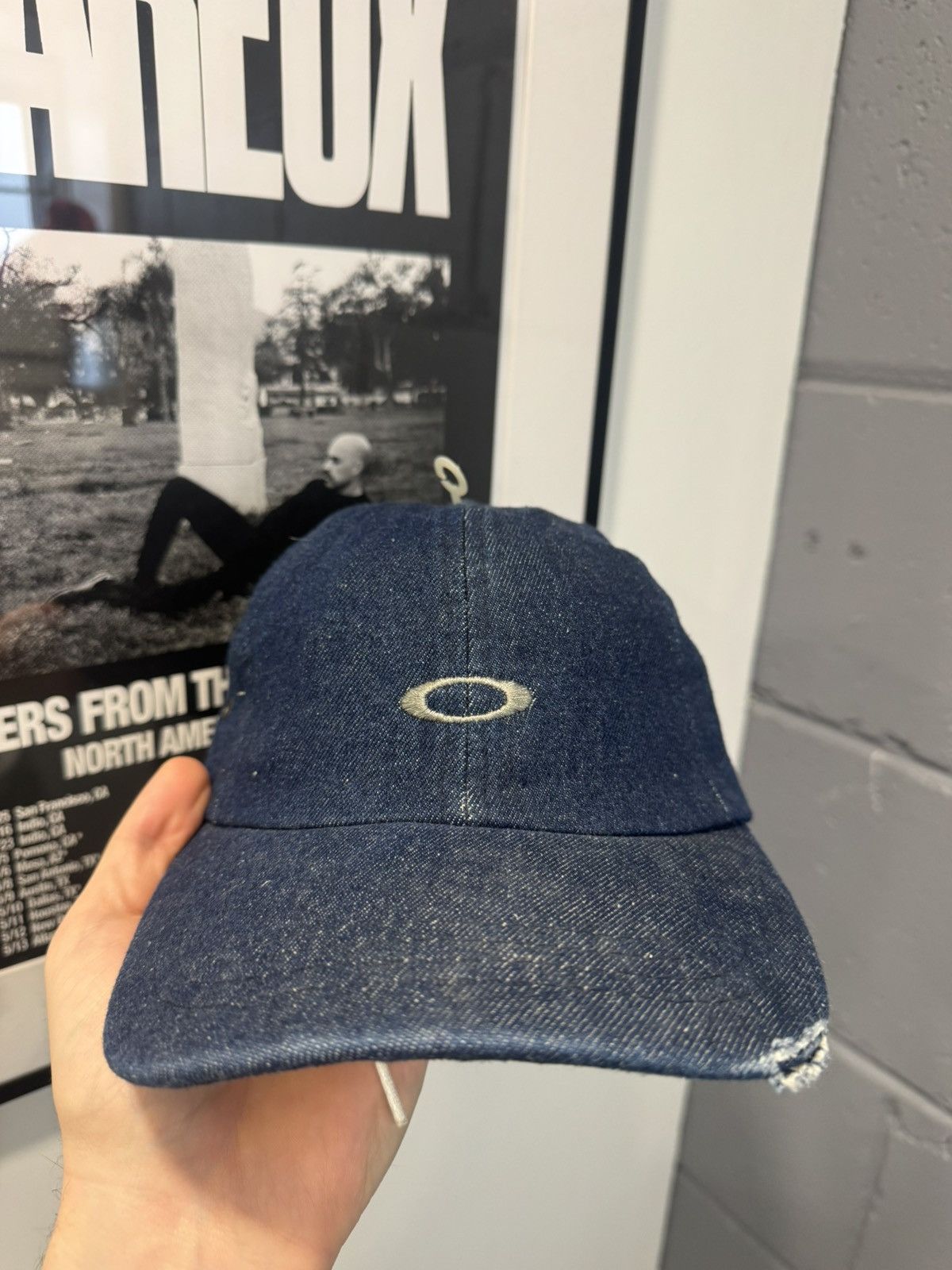 Oakley Vintage OAKLEY SOFTWARE 00s Denim Hat DEADATOCK Size ONE SIZE - 5 Thumbnail