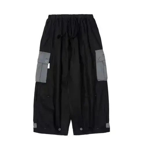 Other 20AW Indigo Union Japan Black Patchwork Worker Pockets Pants Size US 33 - 1 Thumbnail