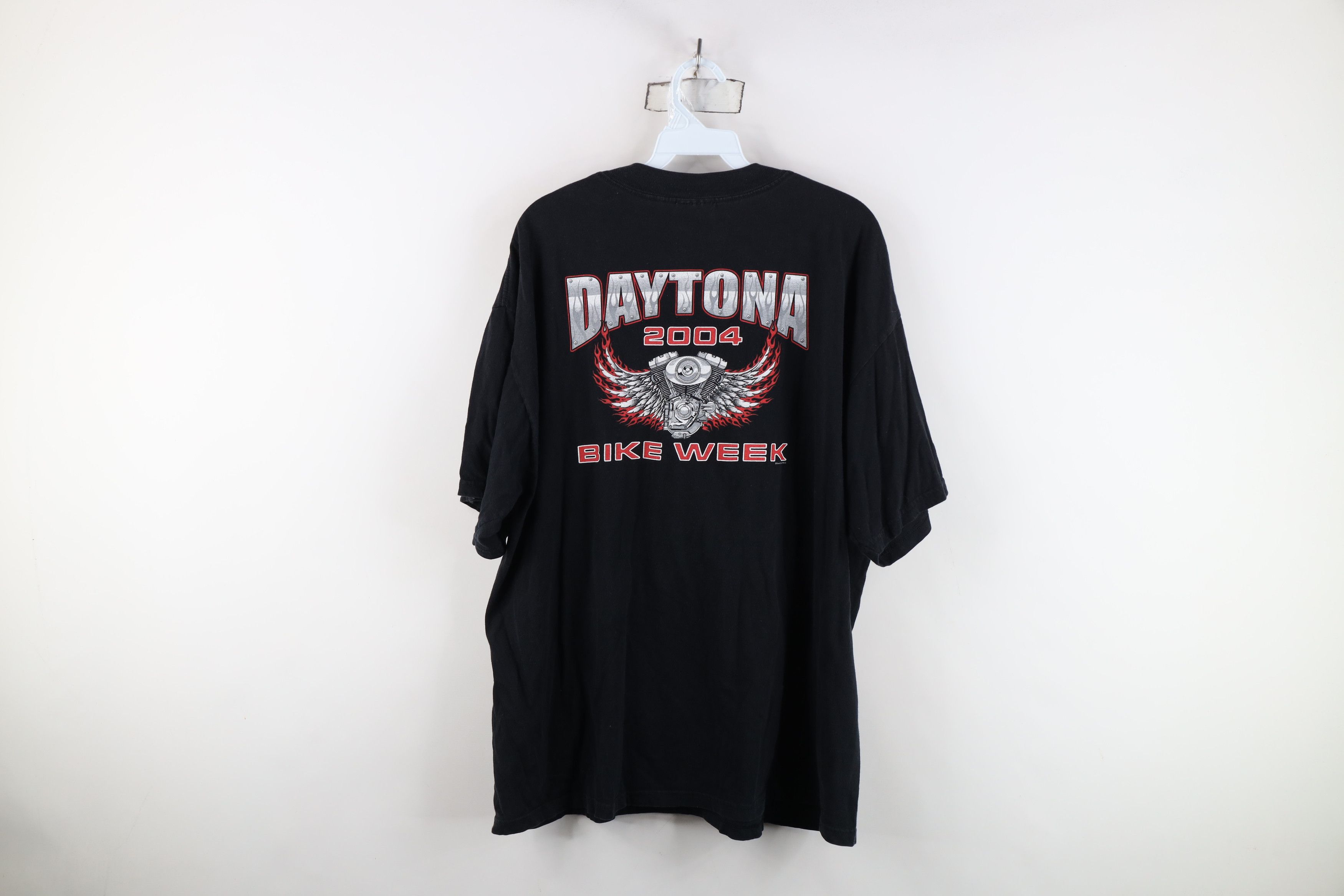 Vintage Vintage Y2K Bike Week Skull Flames Motorcycle T-Shirt Size US XL / EU 56 / 4 - 10 Thumbnail