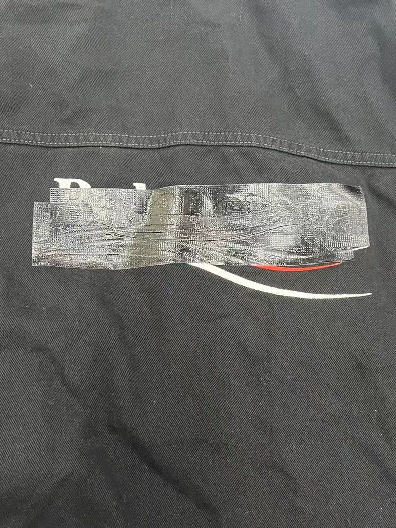 Balenciaga Balenciaga SS23 Back Logo Printed Denim Jacket Regular Fit Size L / US 10 / IT 46 - 4 Thumbnail