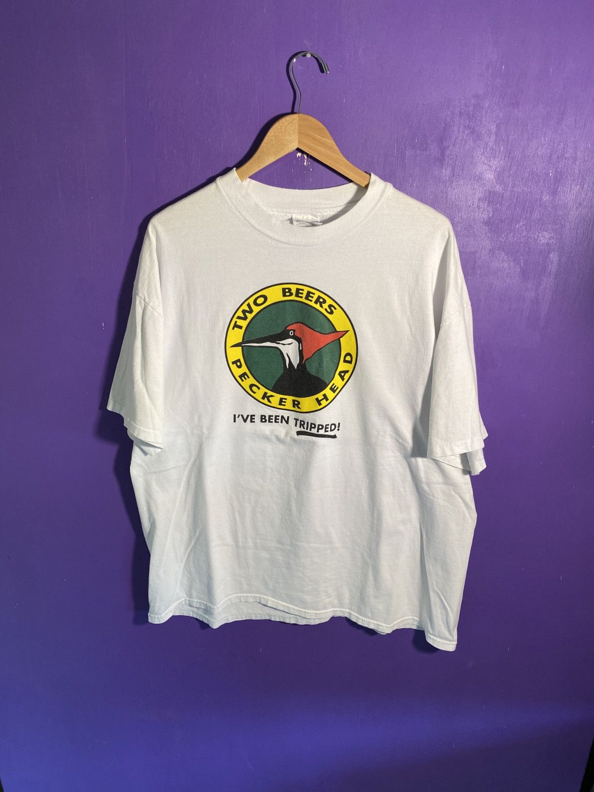 Other Vintage 90s Pecker head two beers t-shirt Size US XXL / EU 58 / 5 - 1 Thumbnail