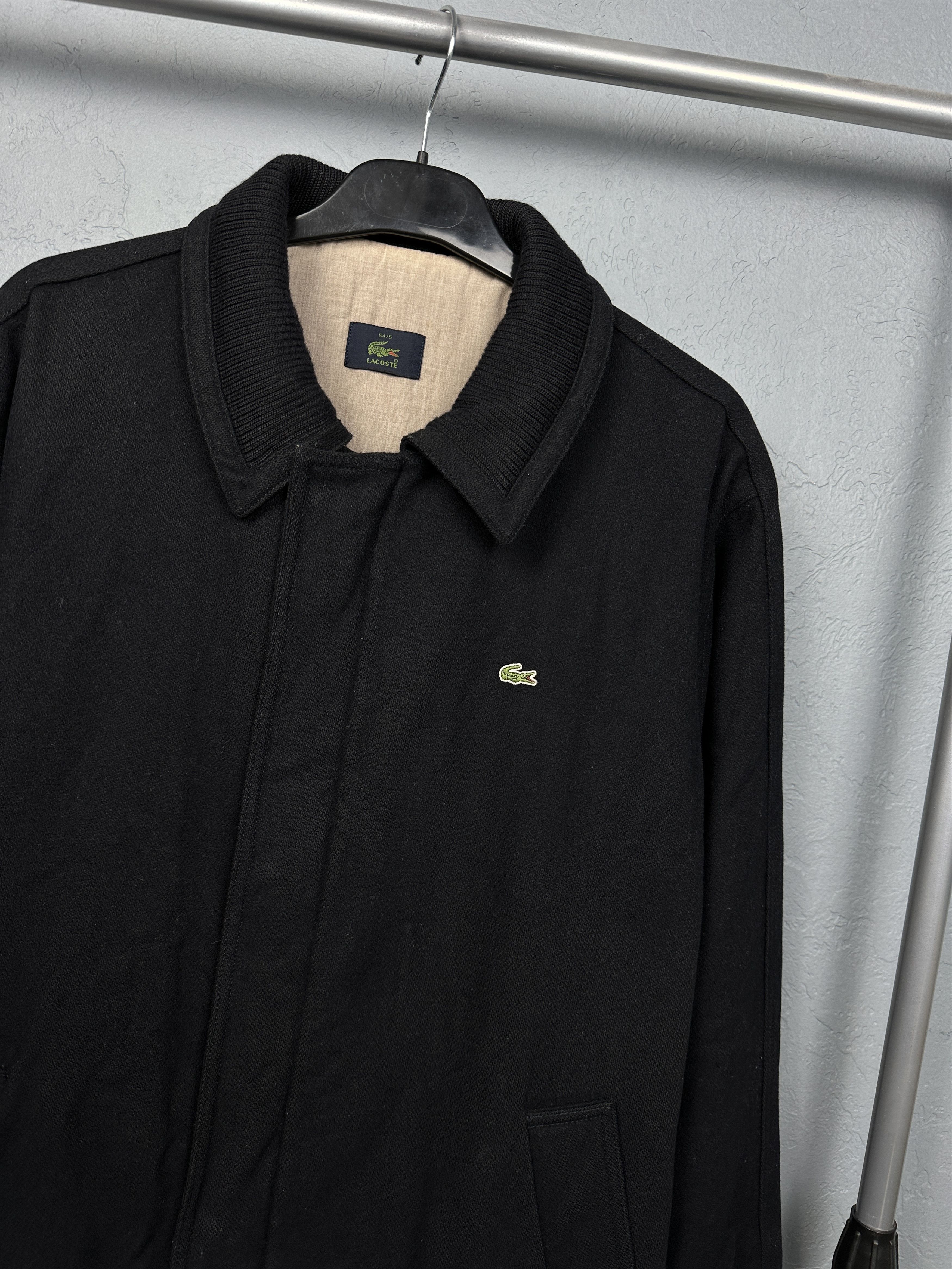 Lacoste Lacoste Vintage Mens Wool Coat Jacket Size US XL / EU 56 / 4 - 2 Thumbnail