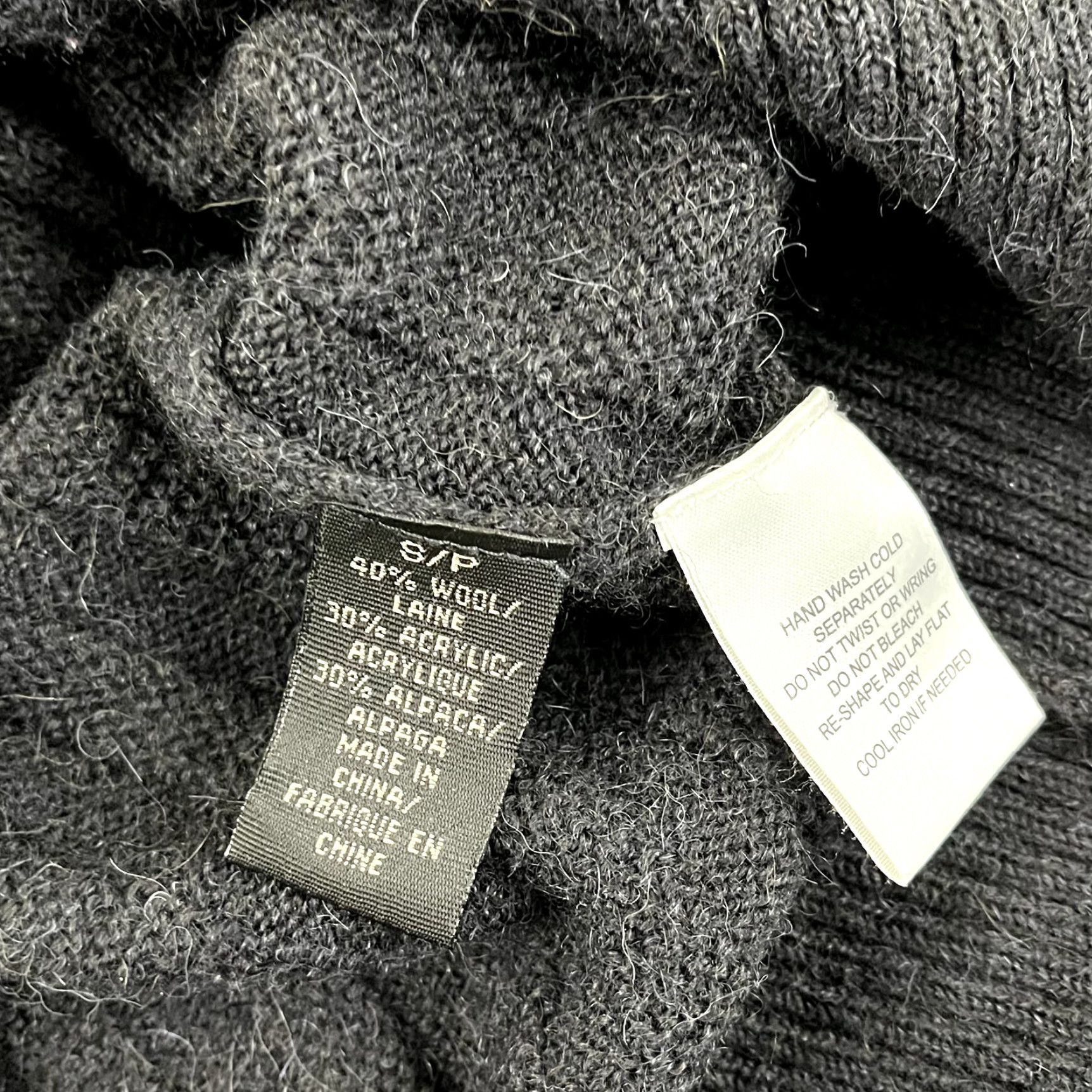 Vintage NORTHERN ISLES Sweater Mens Small Gray Knit Full Zip Jumper Wool Alpaca Blend Size US S / EU 44-46 / 1 - 3 Thumbnail