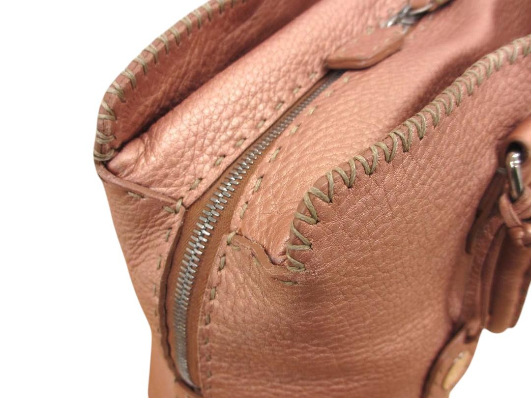 Fendi Fendi - Selleria Pink Handbag Leather Shoulder Bag Mirror Size ONE SIZE - 7 Thumbnail