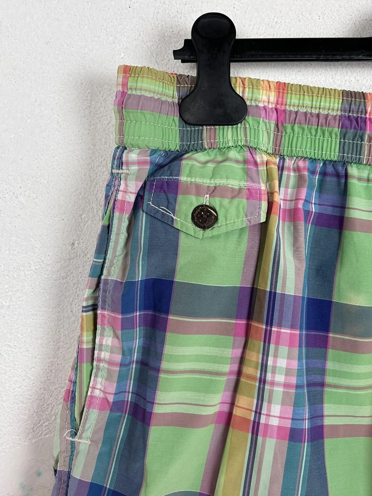 Polo Ralph Lauren Polo By Ralph Lauren Multicolor Checkered Swimwear Shorts Size US 36 / EU 52 - 5 Thumbnail