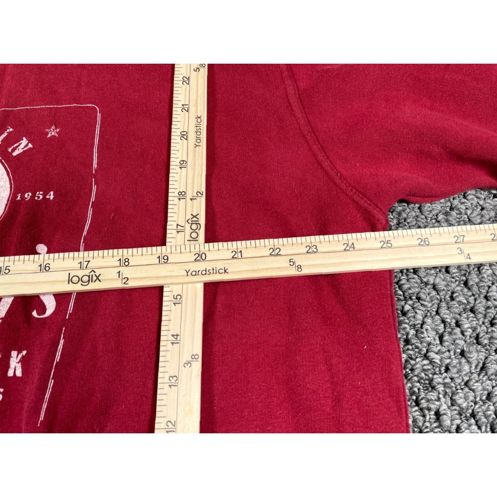 Fossil Fossil Sweatshirt Red 2XL Adult Crewneck Captain Skully Fishing Dock Print Retro Nautical Hipster Pullover Size US XXL / EU 58 / 5 - 7 Thumbnail