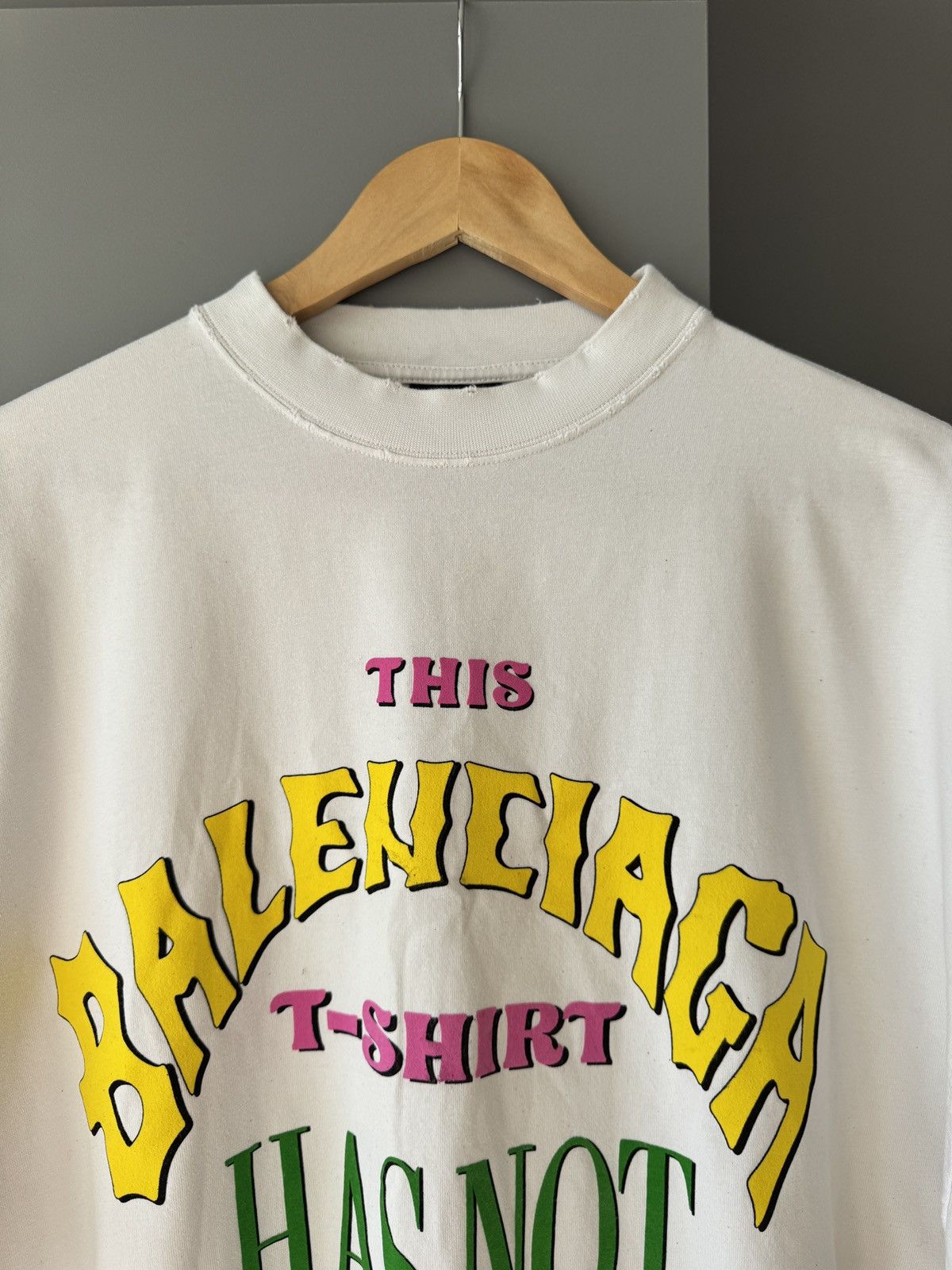Balenciaga Balenciaga Oversize Cotton Graphic Printed T-Shirt Size US M / EU 48-50 / 2 - 2 Thumbnail
