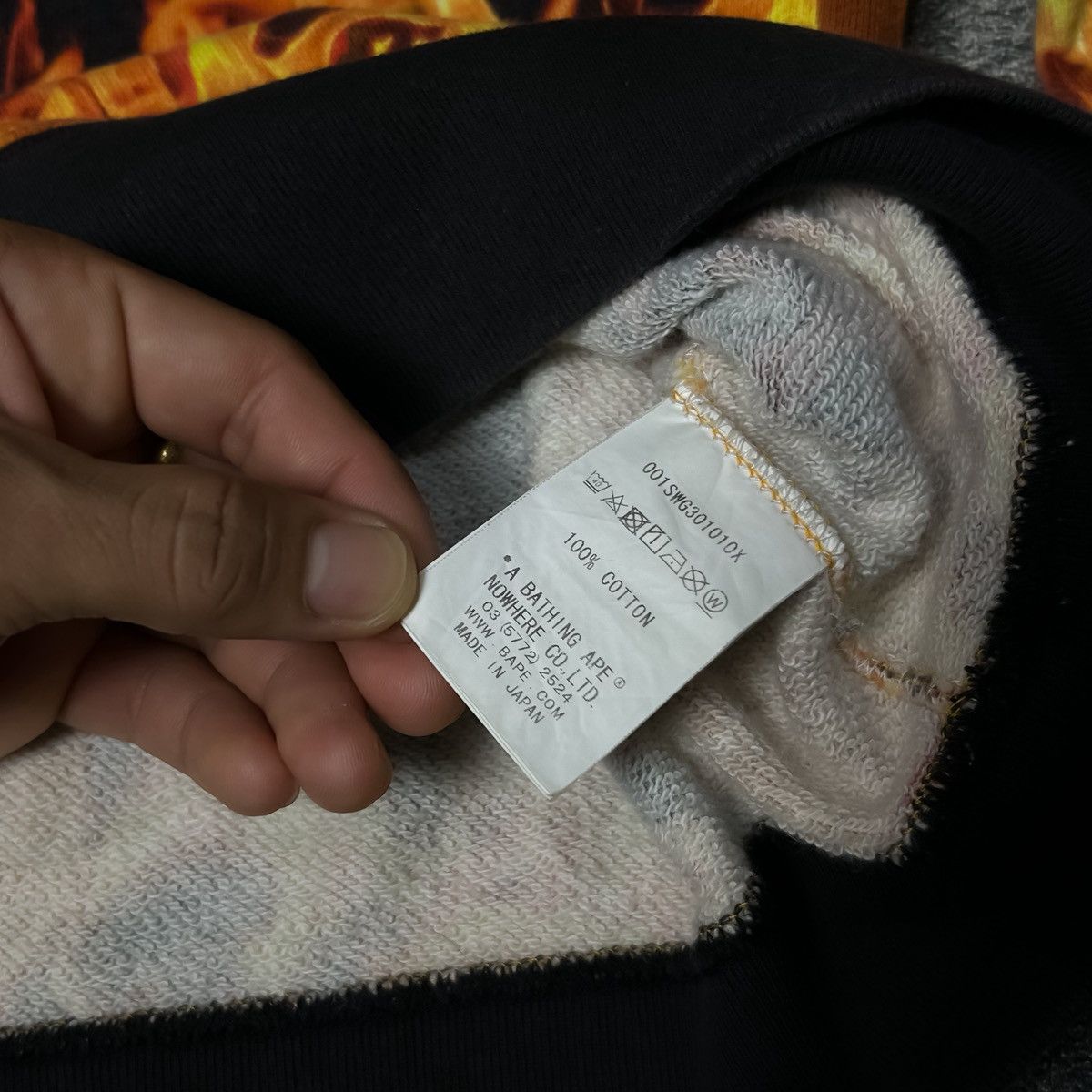 Bape Bape Flame AOP Sweat Shirt Size US M / EU 48-50 / 2 - 9 Thumbnail