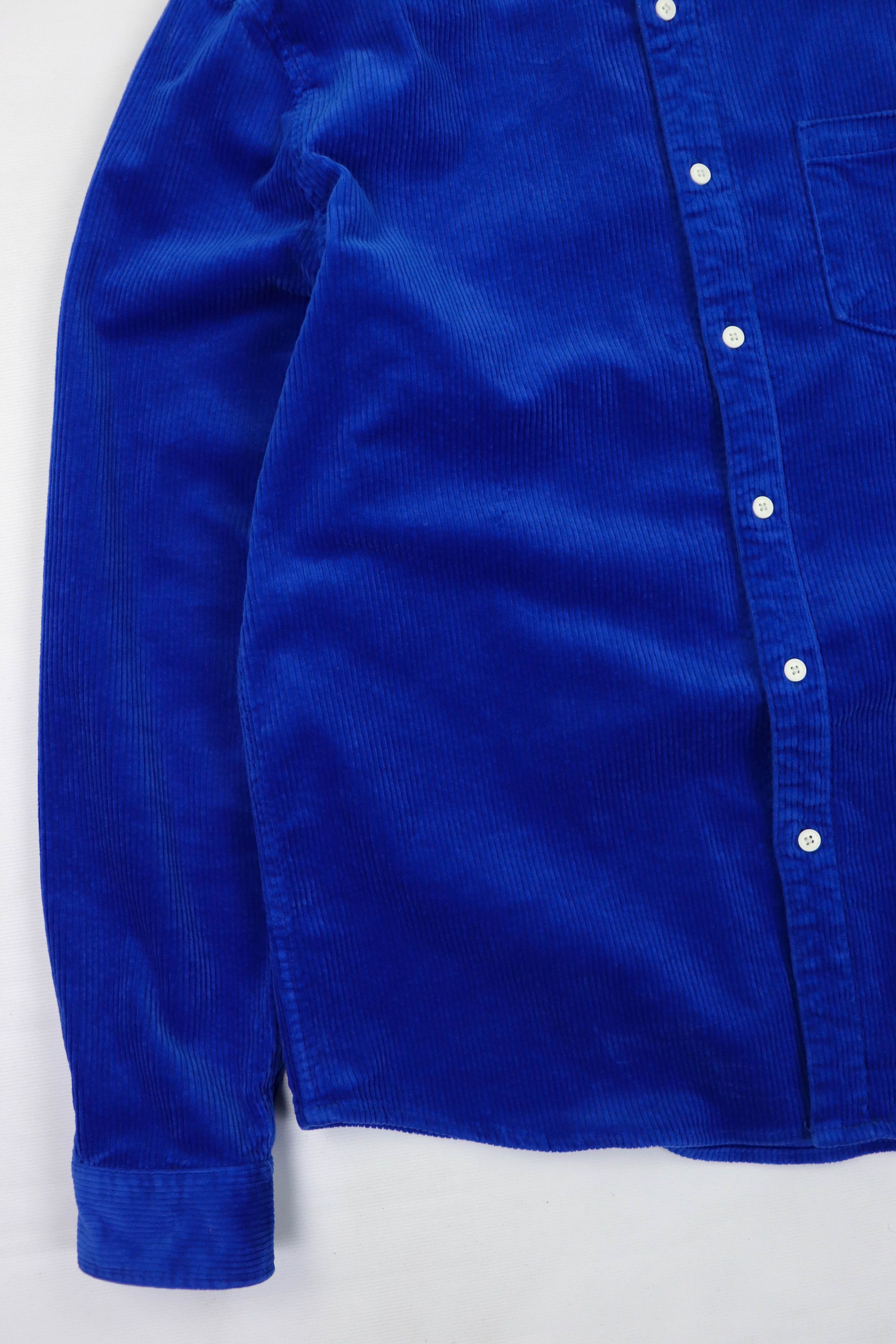 Reserved Review Bright Blue Heavy Corduroy LS Shirt Size US XL / EU 56 / 4 - 4 Thumbnail