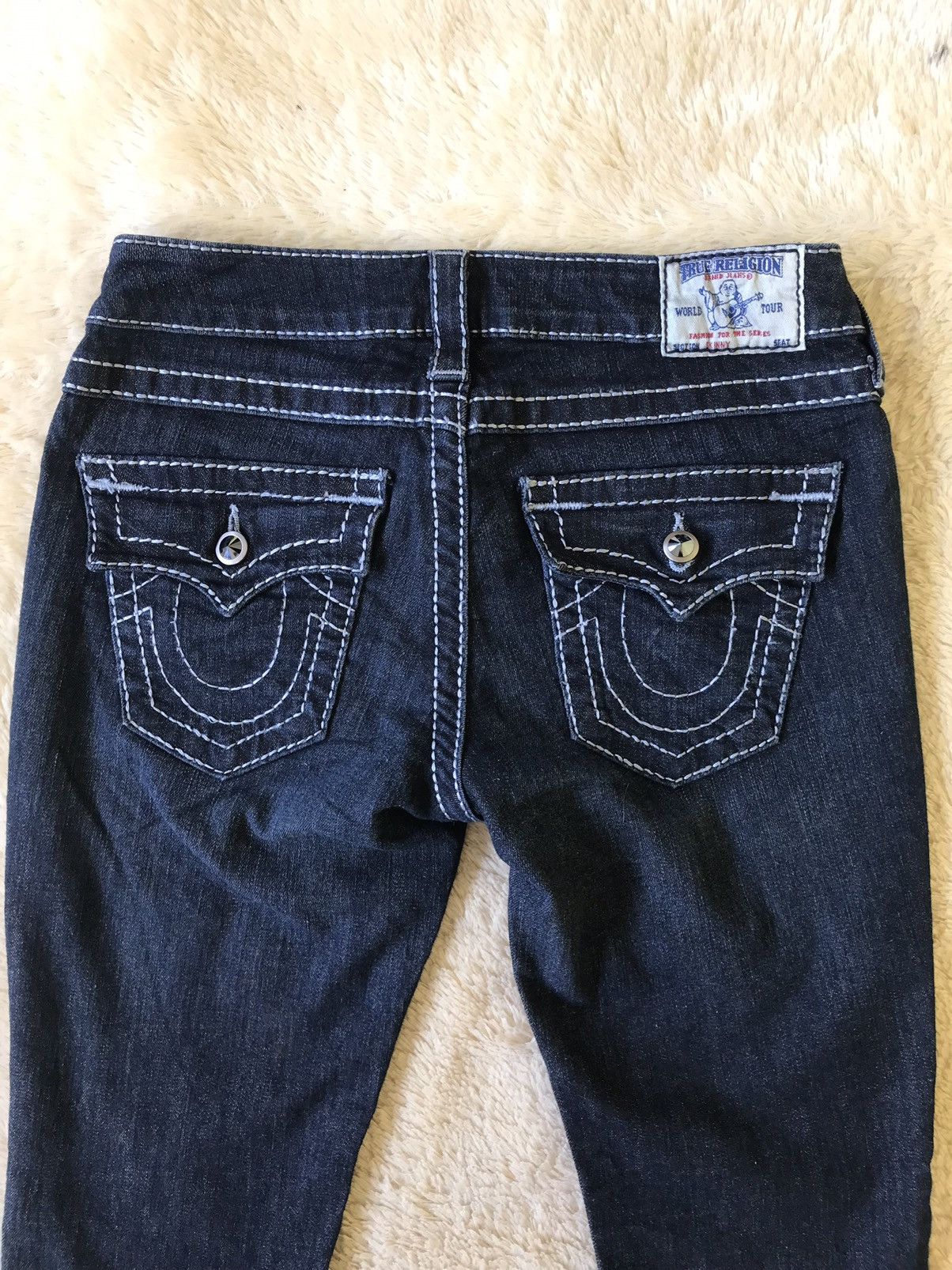 True Religion True Religion Made in USA Vintage Skinny Jeans Navy Size 27" / US 4 / IT 40 - 12 Thumbnail
