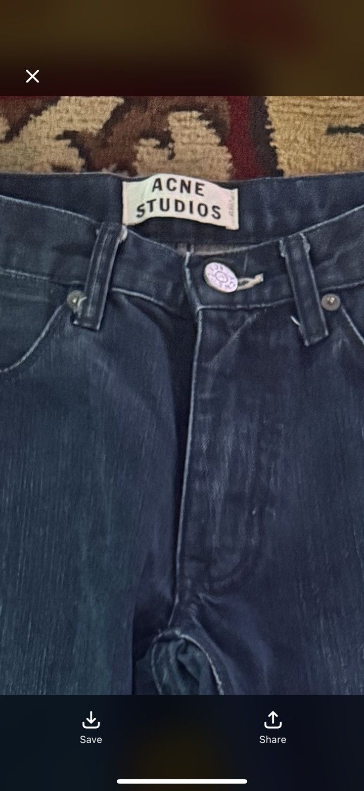 Acne Studios Acne Studios Slim Fit Dark Wash Jeans Size US 29 - 2 Thumbnail