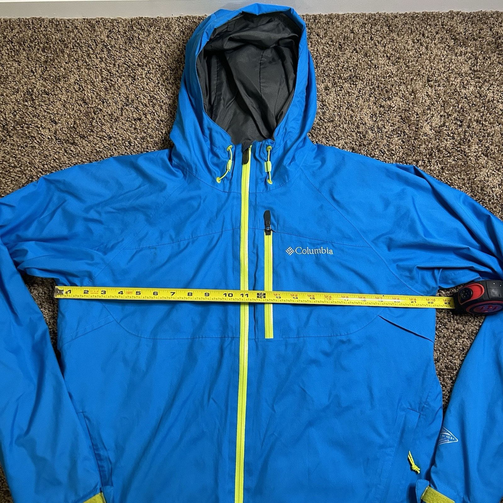 Columbia Columbia Interchange Jacket Teal/Neon Green Medium Omnitech Size US M / EU 48-50 / 2 - 16 Thumbnail