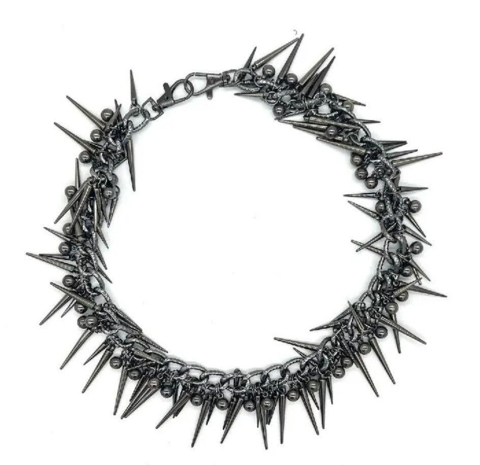 Jewelry Punk Black Gun Plated Rivet Metal Biker Pants Chain Size ONE SIZE - 5 Thumbnail