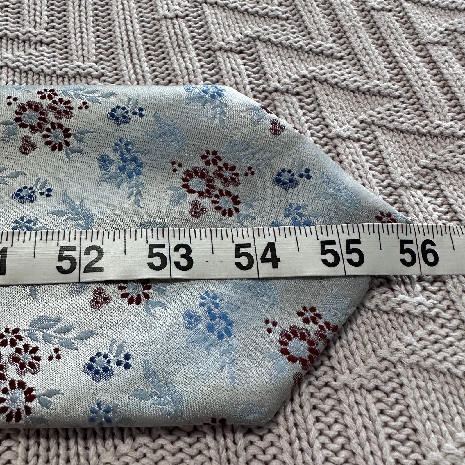 Vintage Vintage Gino Pompeii blue flower print tie Size ONE SIZE - 4 Thumbnail