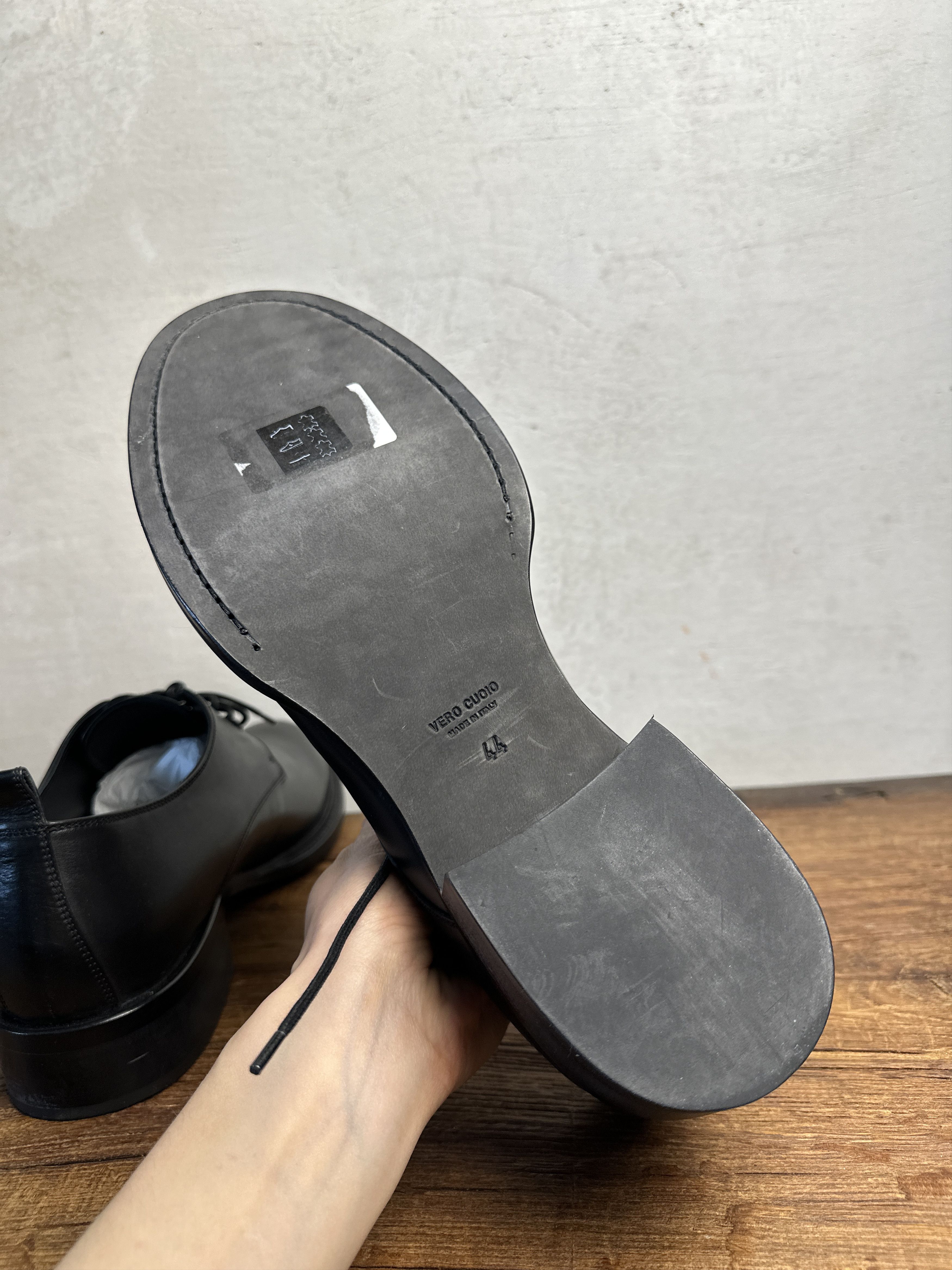 Ann Demeulemeester Ann demeulemeester Scarpe Derby Shoes in Pelle Nero Size US 11 / EU 44 - 9 Thumbnail
