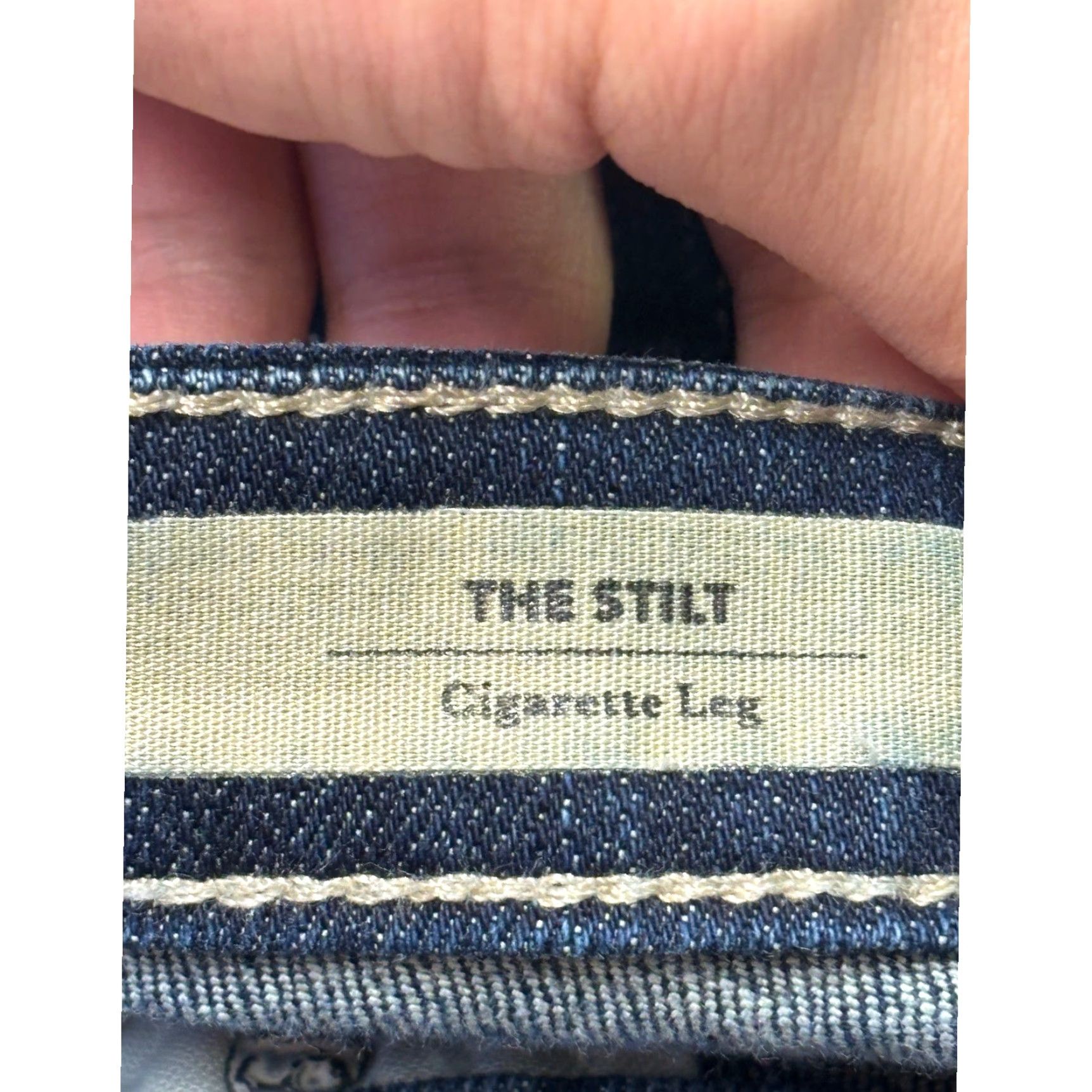 Vintage VINTAGE not included; The Stilt Jeans Dark Wash 29R L29 USA Size 24" / US 00 / IT 34 - 6 Thumbnail