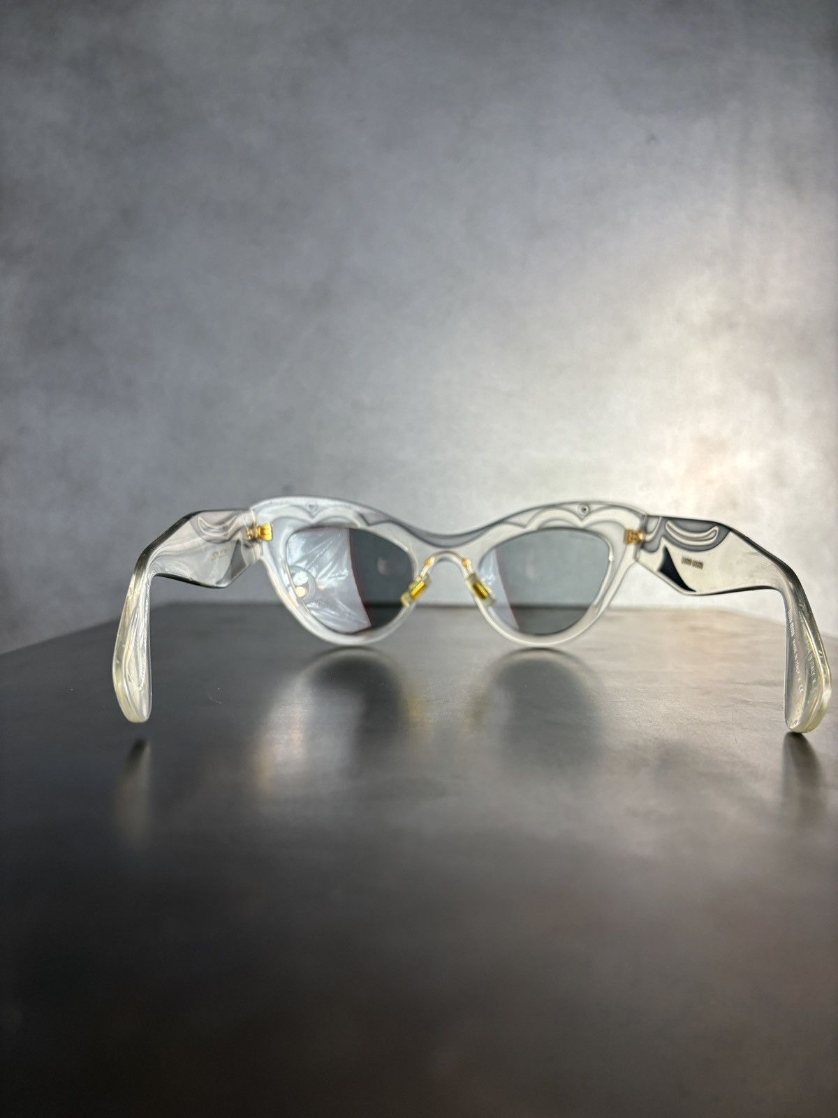 Miu Miu × Prada S/S 2014 Miu Miu Sunglasses Indie Sleeze Clear Translucent Size ONE SIZE - 15 Thumbnail
