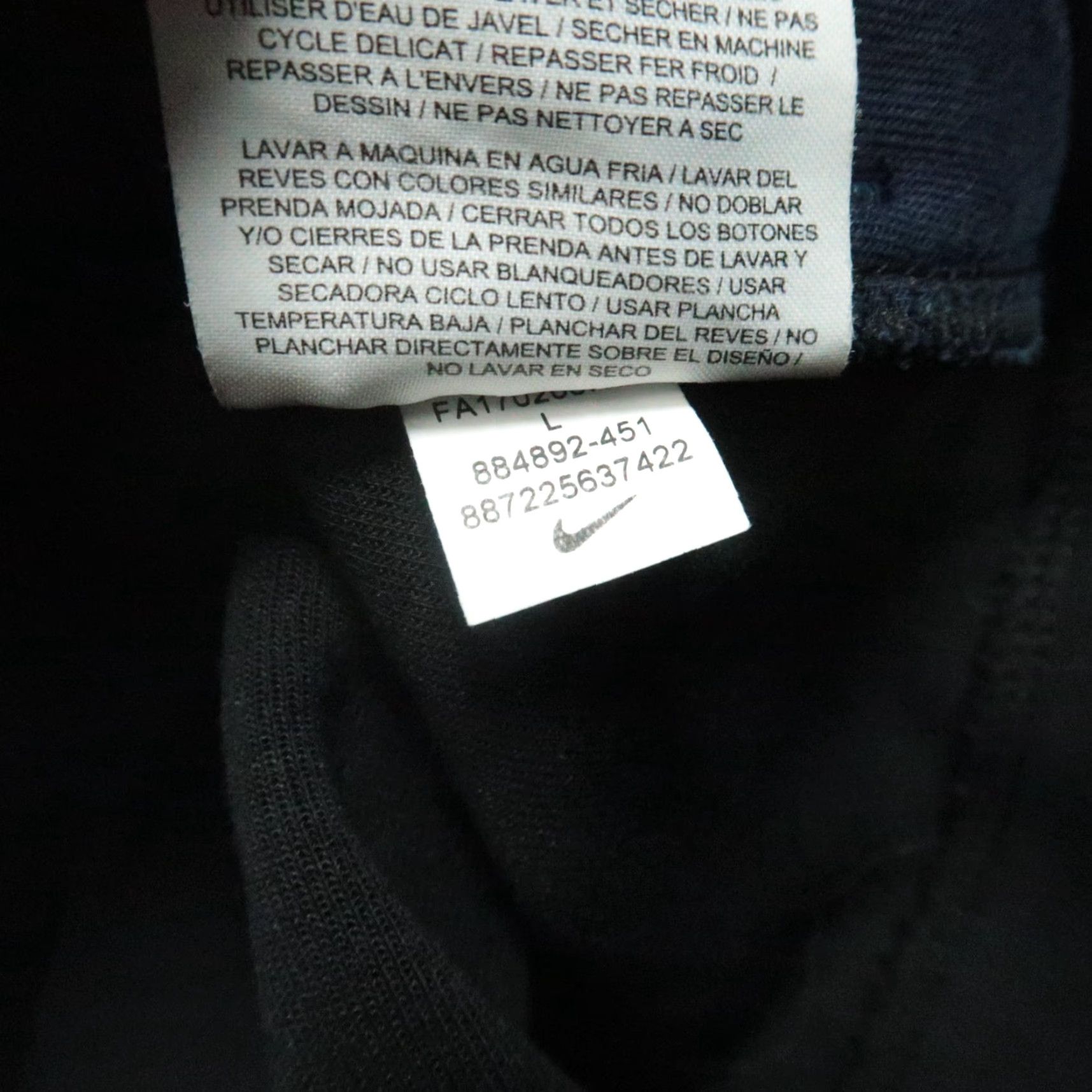 Nike Nike Hoodie Mens Large Blue Tech Fleece Half Zip Hooded Pockets Sportswear Size US L / EU 52-54 / 3 - 5 Thumbnail